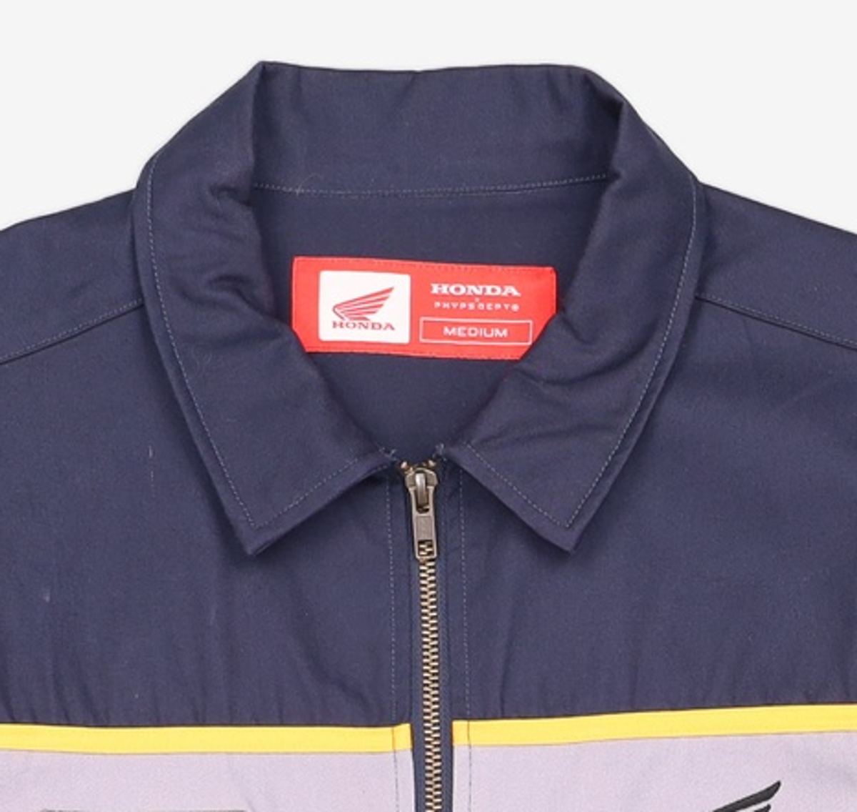 핍스 모터사이클(PHYPS MOTORCYCLE) Half Sleeve Zip Up Shirt Navy M