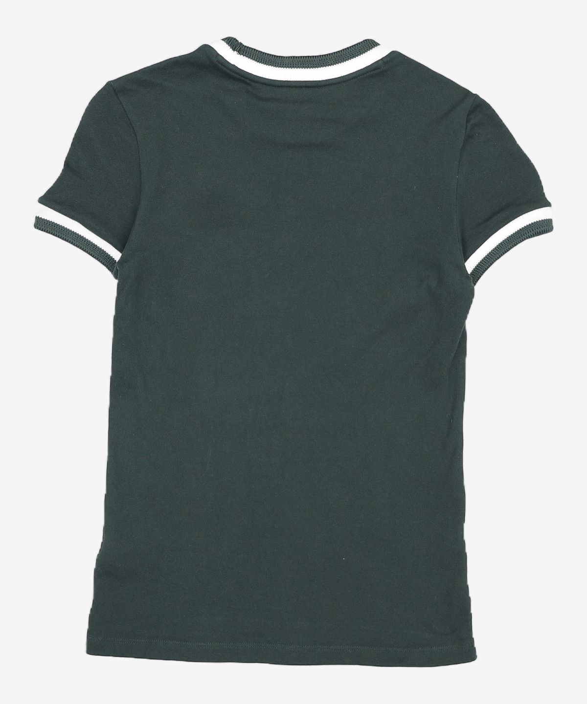 라코스테(LACOSTE) 여성 슬림핏 티핑 반팔 티셔츠 [다크그린] 36