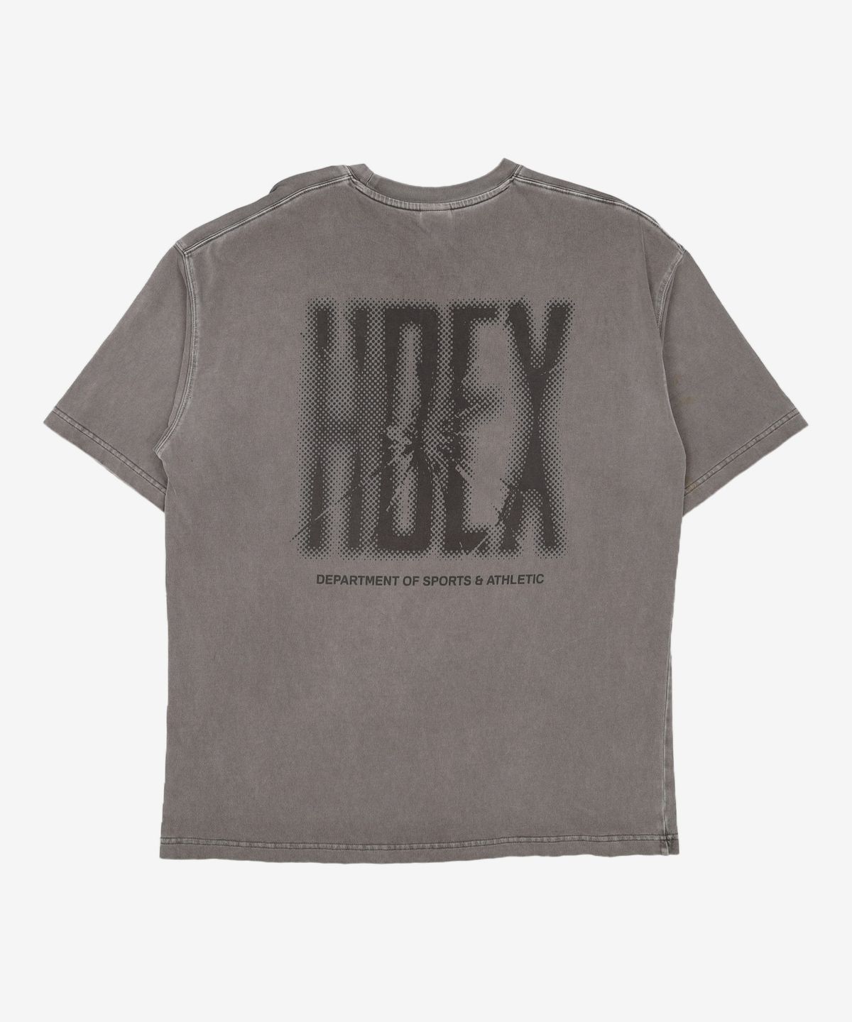 에이치덱스(HDEX) 크랙 프린티드 피그먼트 숏 슬리브 (Pigment Charcoal) 105