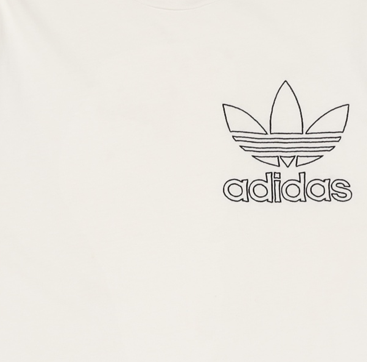아디다스(ADIDAS) [DV1562] 아웃라인 티 - 화이트 L