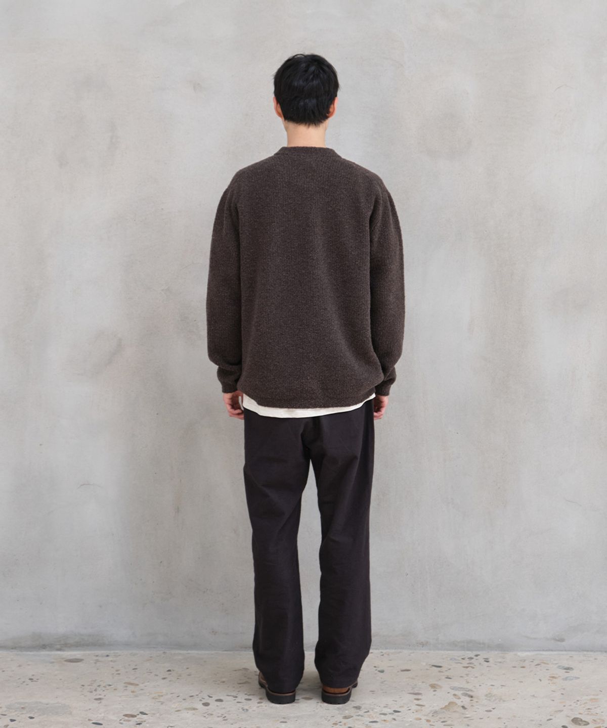 홀리선(HORLISUN) Northyork Boucle Crewneck Knit Multi Demitasse
