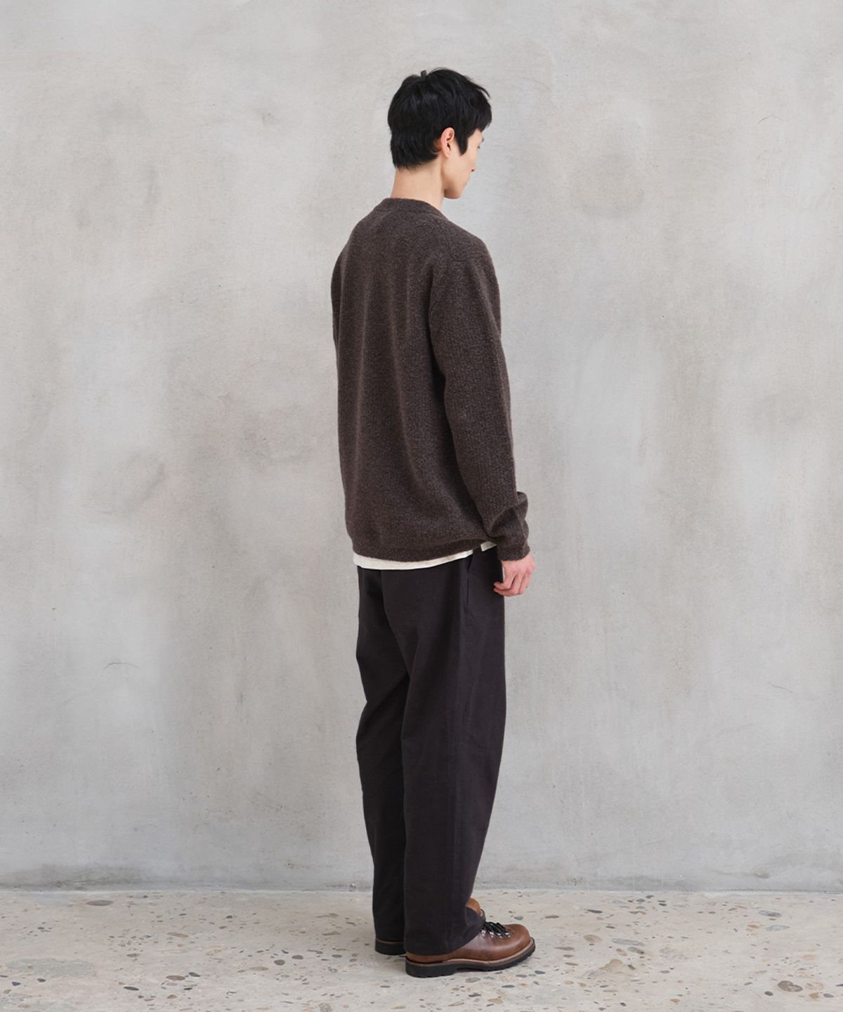 홀리선(HORLISUN) Northyork Boucle Crewneck Knit Multi Demitasse