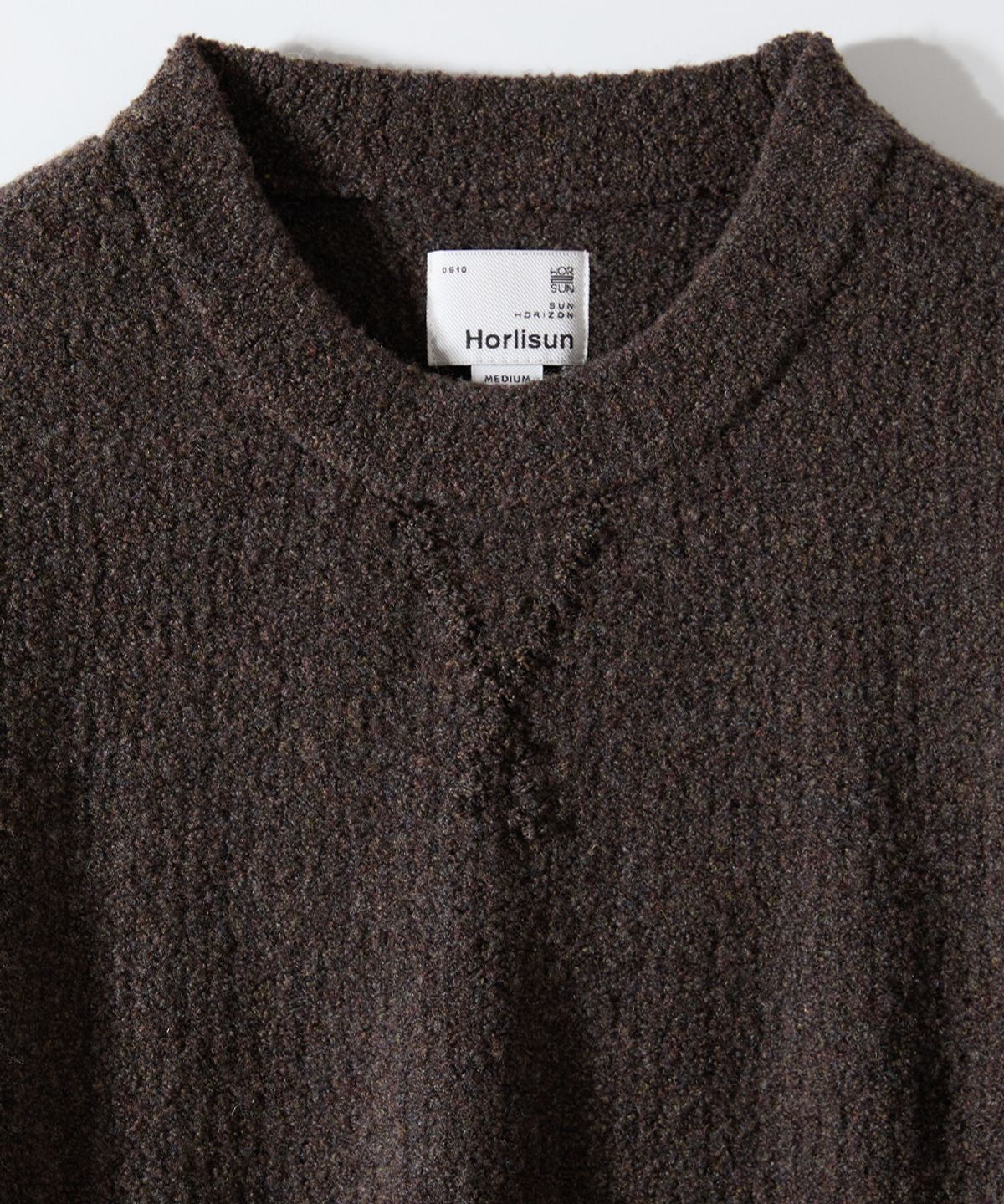 홀리선(HORLISUN) Northyork Boucle Crewneck Knit Multi Demitasse