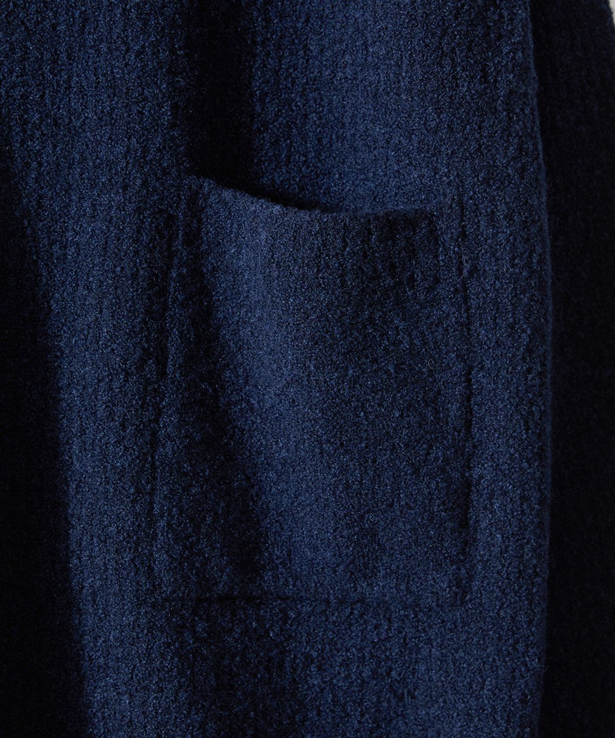 홀리선(HORLISUN) Northyork Boucle Crewneck Knit Melange Navy