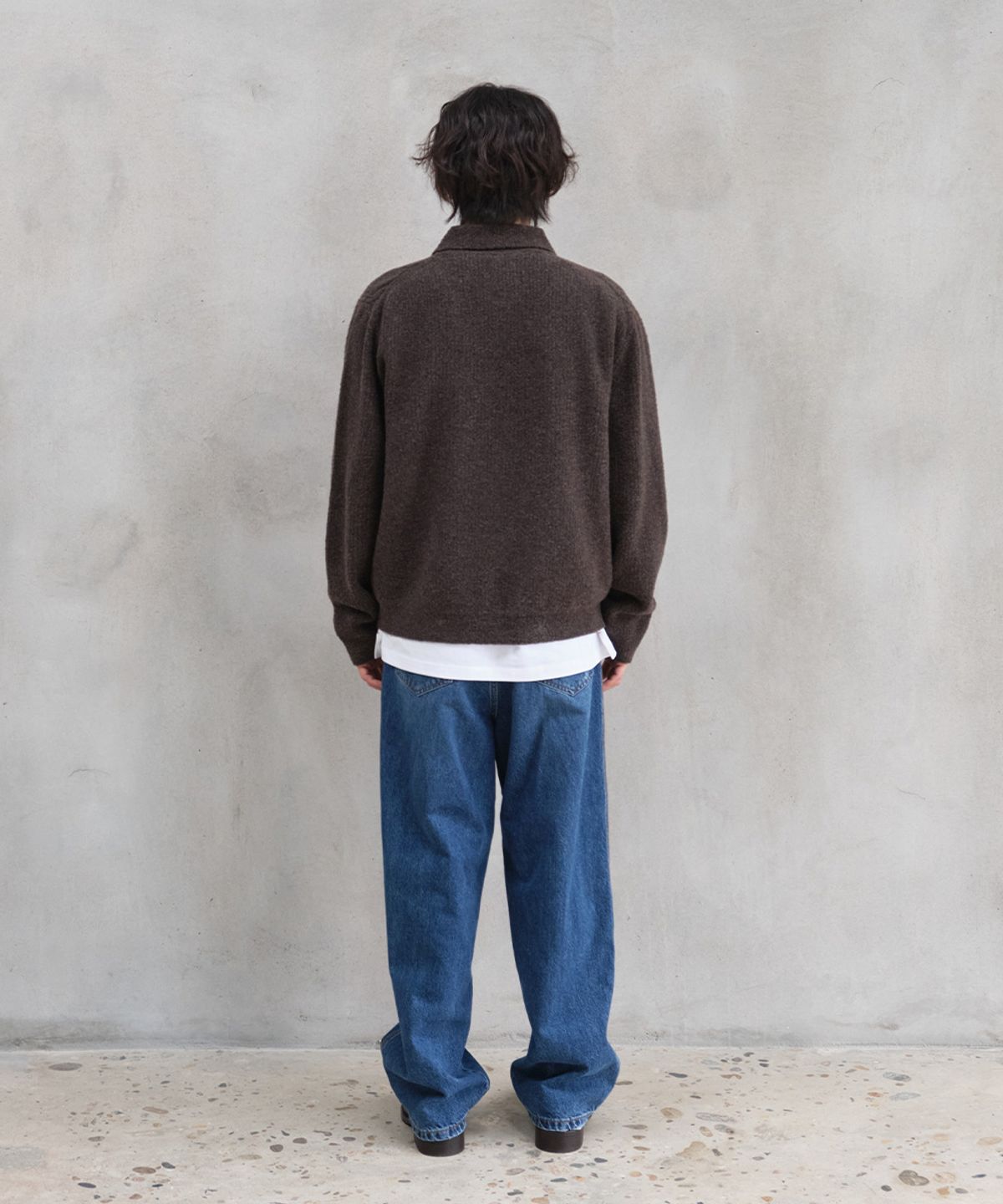 홀리선(HORLISUN) Forshey Boucle Zip Up Knit Cardigan Multi Demitasse