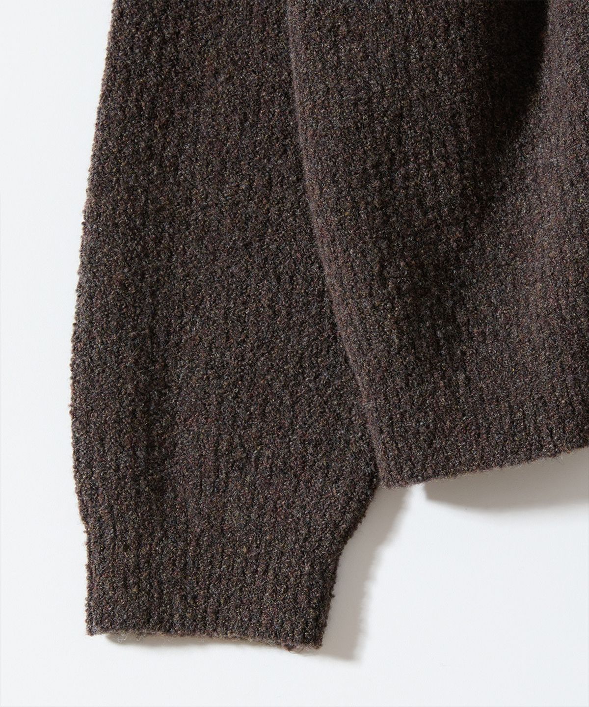 홀리선(HORLISUN) Forshey Boucle Zip Up Knit Cardigan Multi Demitasse