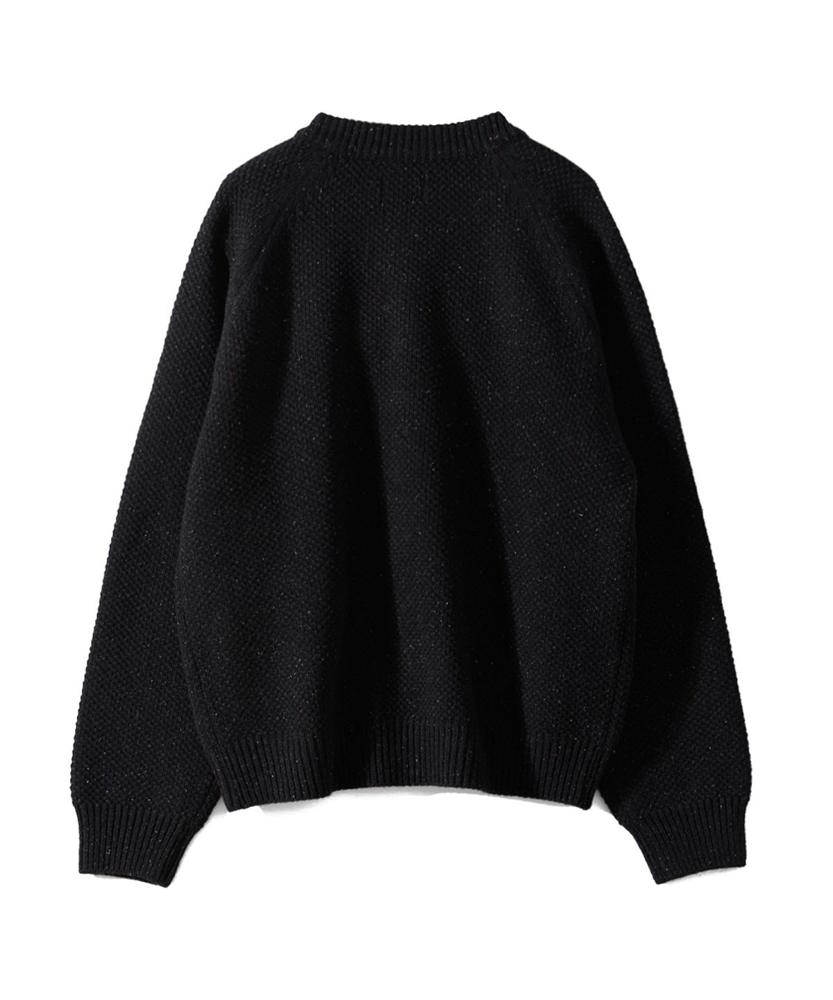 홀리선(HORLISUN) Annette Silk Nep Zip Up Knit Cardigan Black