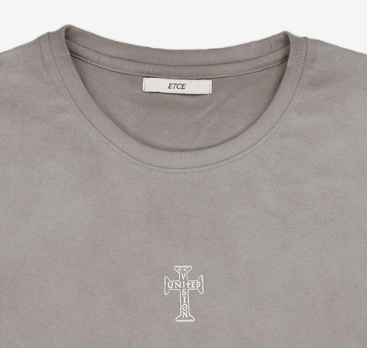 이티씨이(ETCE) CROSS GRADATION T-SHIRT (GRAY) L