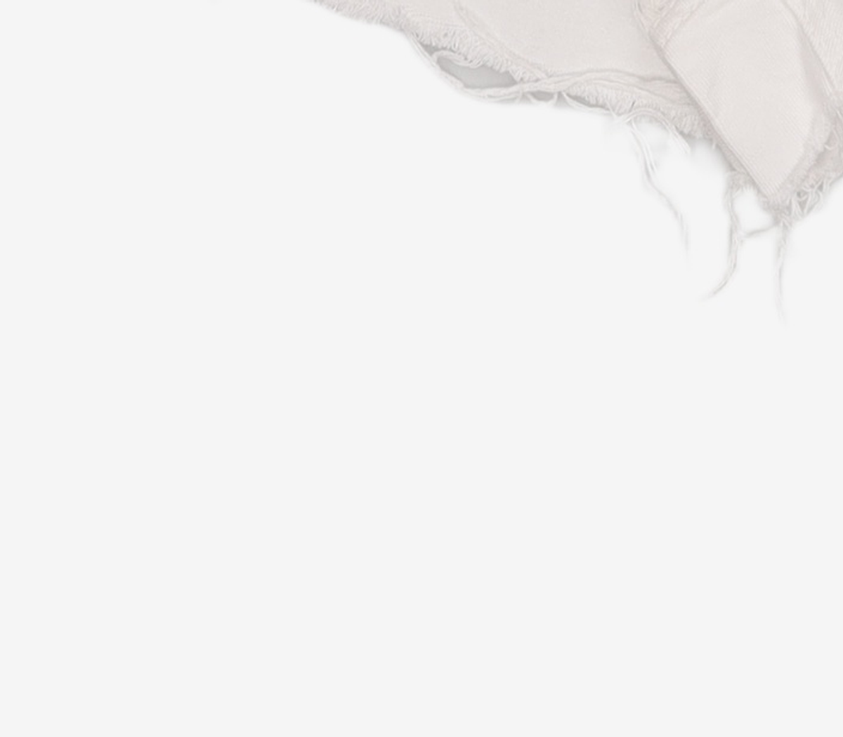 오디너리 홀리데이(ORDINARY HOLIDAY) 데미지 마이크로 쇼츠 [WHITE] 0MM