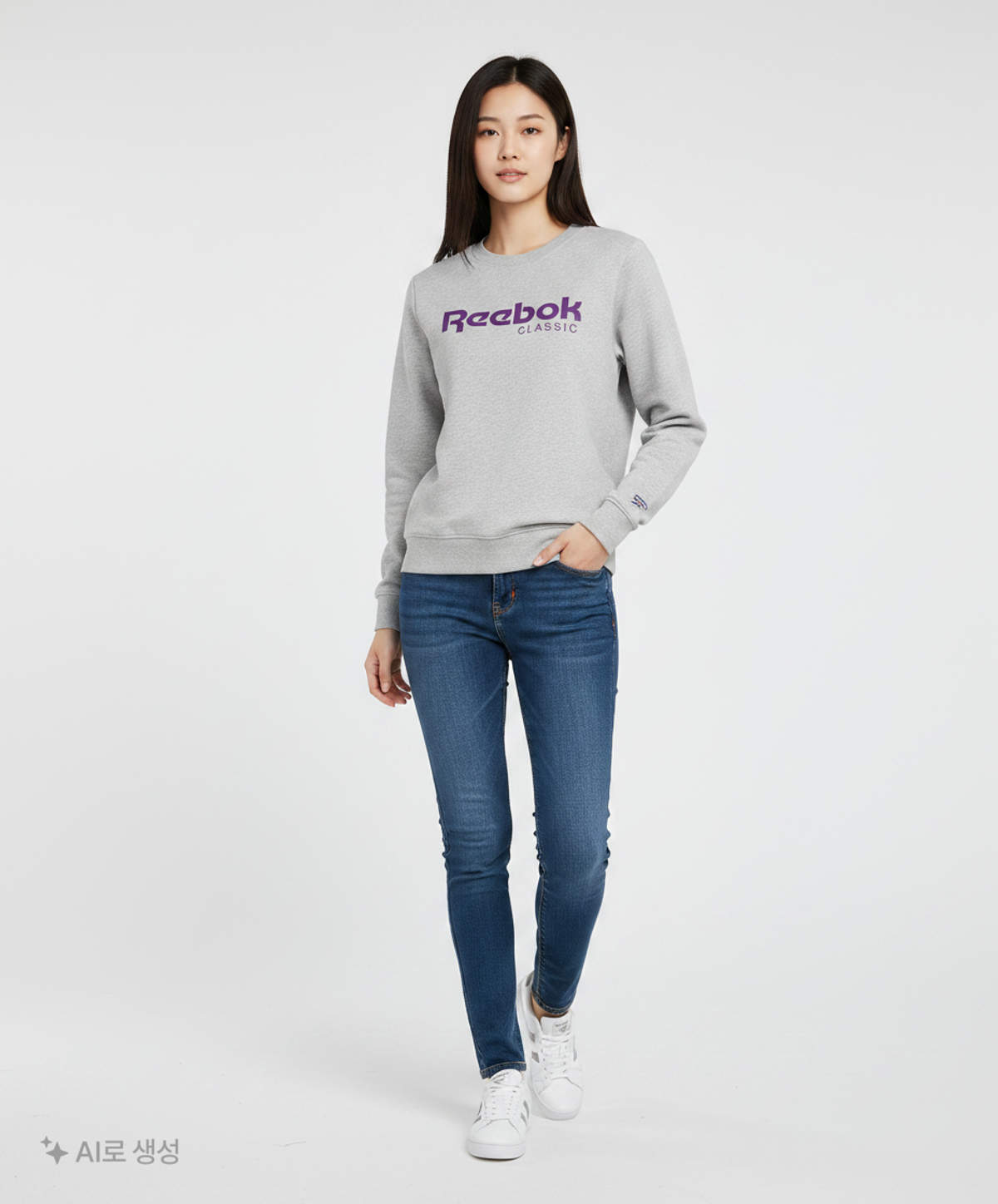리복(REEBOK) 맨투맨/스웨트셔츠 L