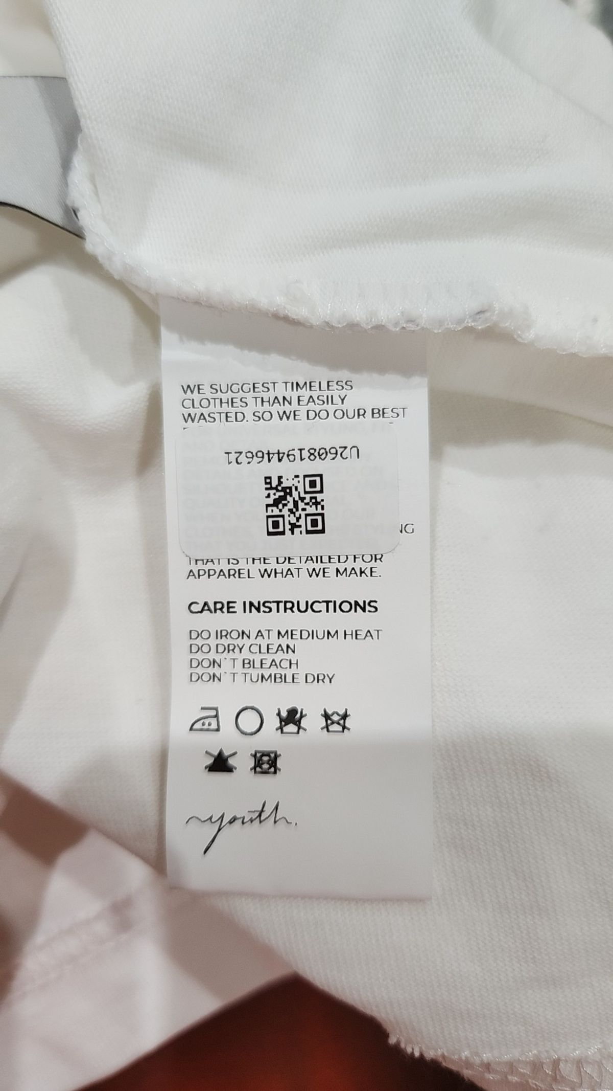유스(YOUTH) H/S Logo T-Shirt - White FREE