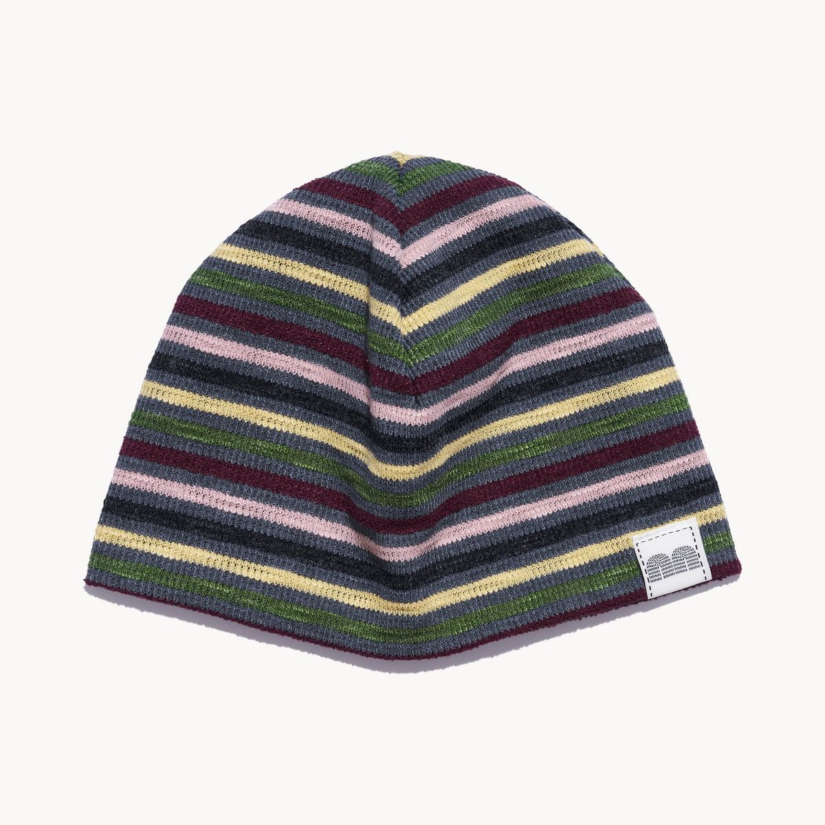 낫뉴(NOT NEW) nn Label Rainbow Beanie Grey
