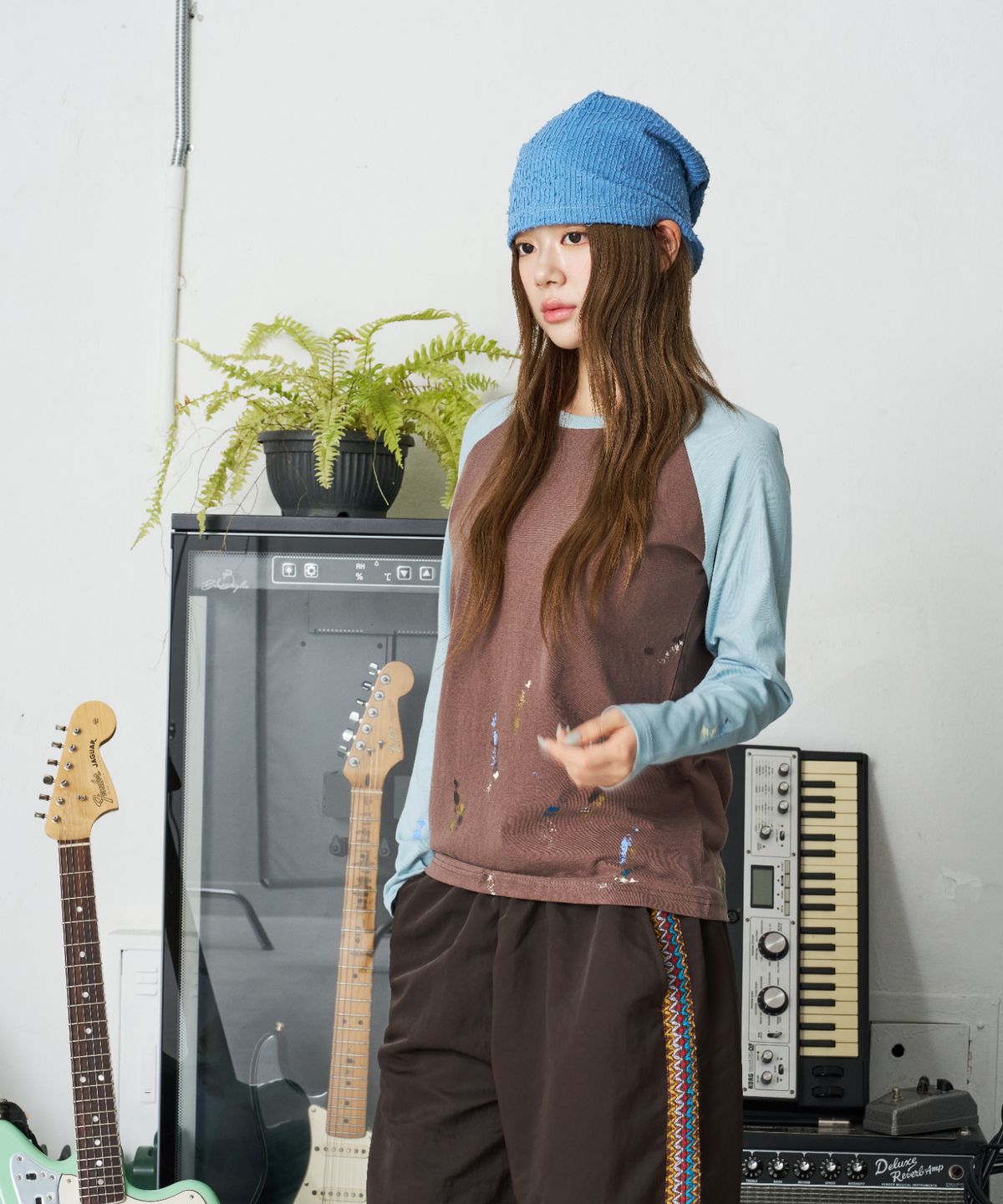 낫뉴(NOT NEW) Boucle Tail Beanie Sky Blue