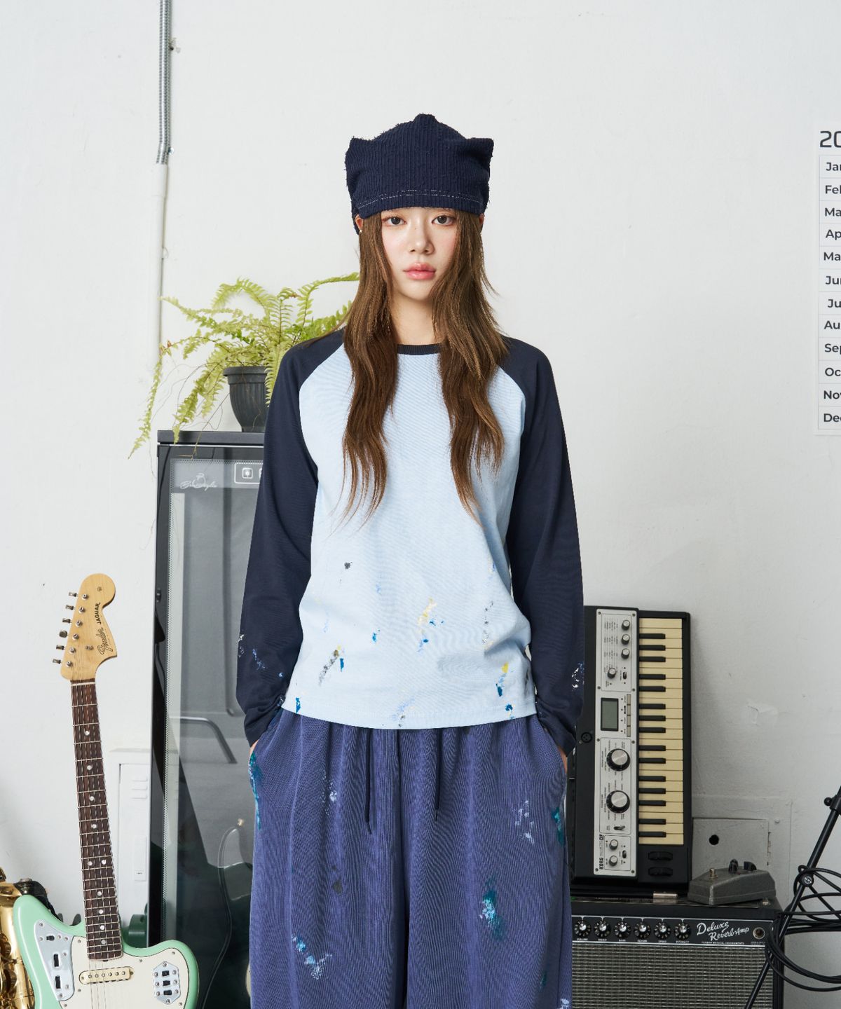 낫뉴(NOT NEW) Boucle Tail Beanie Navy