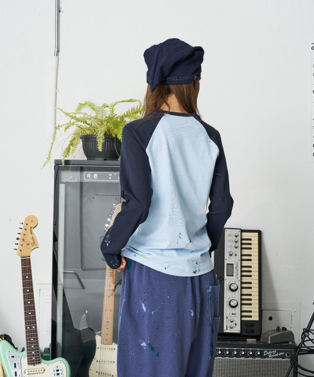 낫뉴(NOT NEW) Boucle Tail Beanie Navy
