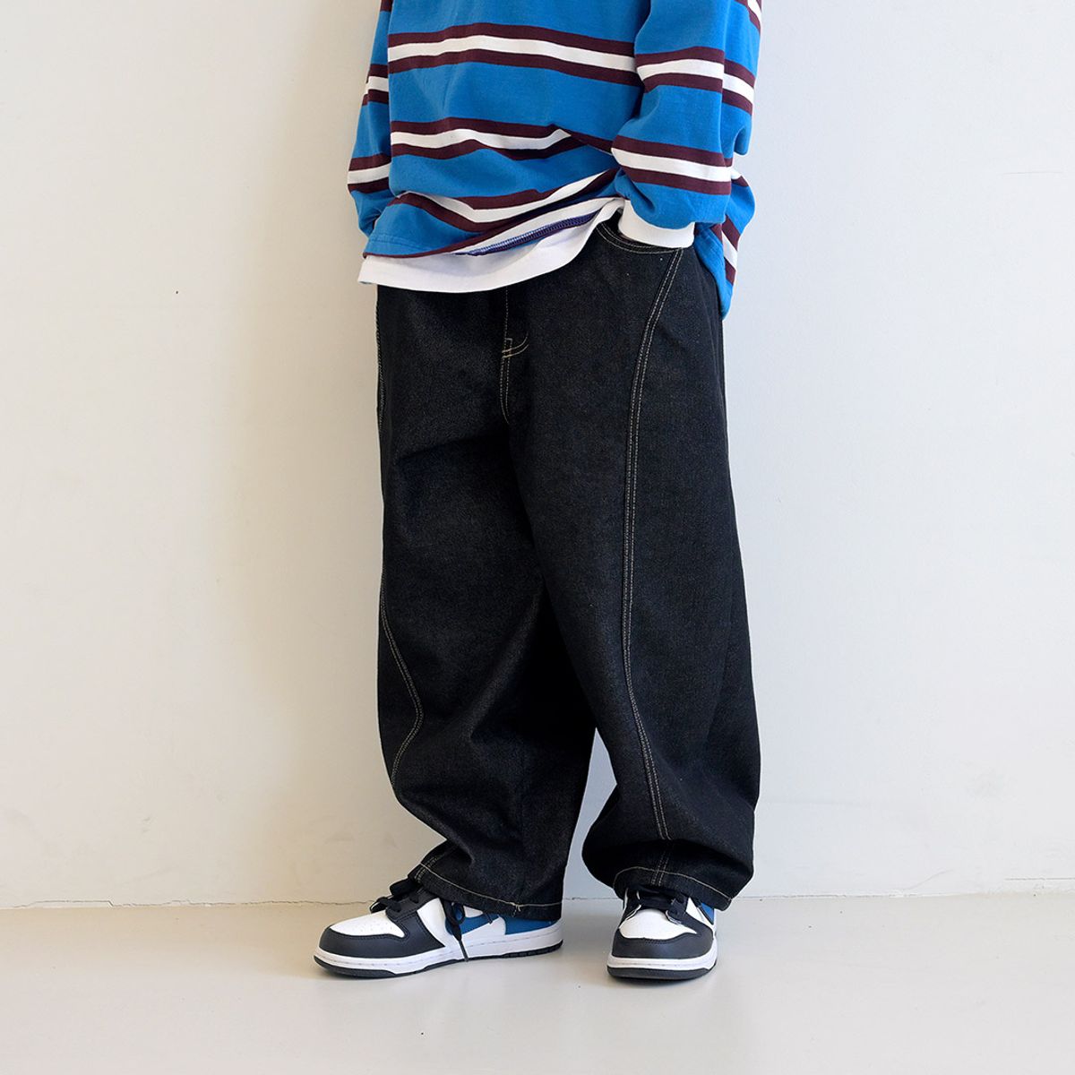 붐붐키즈(BOOMBOOMKIDS) SS26F02 멀티데님상하세트 (키즈 주니어)