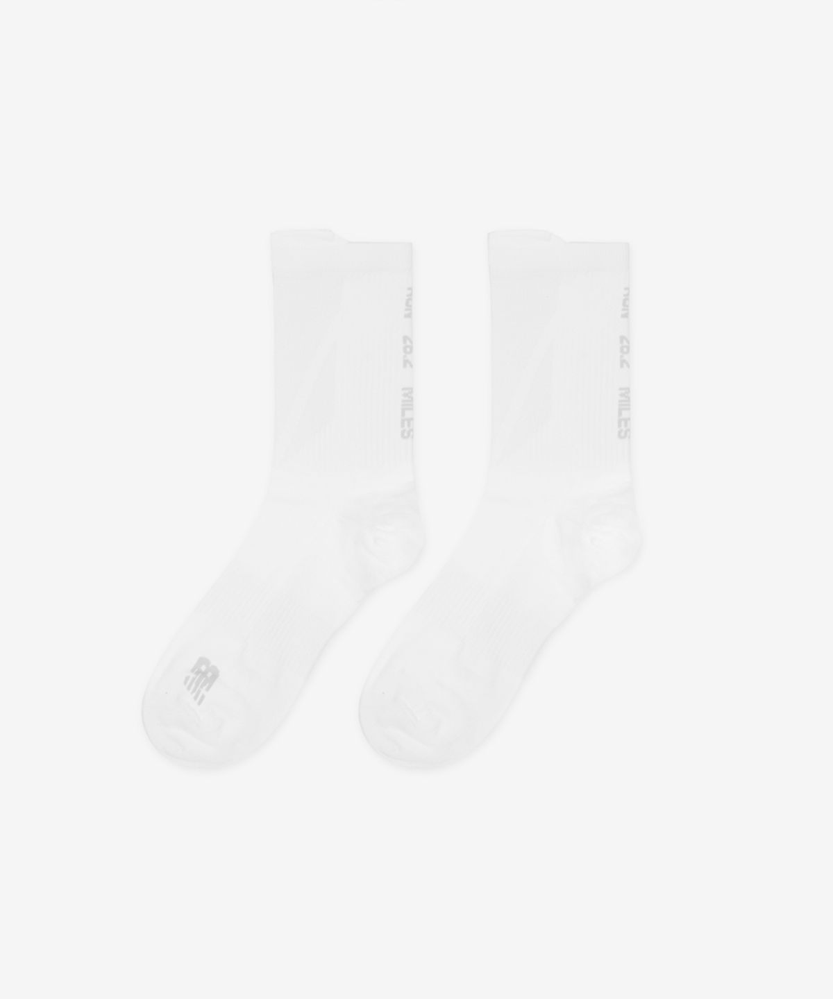 뉴발란스(NEW BALANCE) NBGEGF1193 / PF 경량메쉬 러닝 크루삭스 (WHITE)