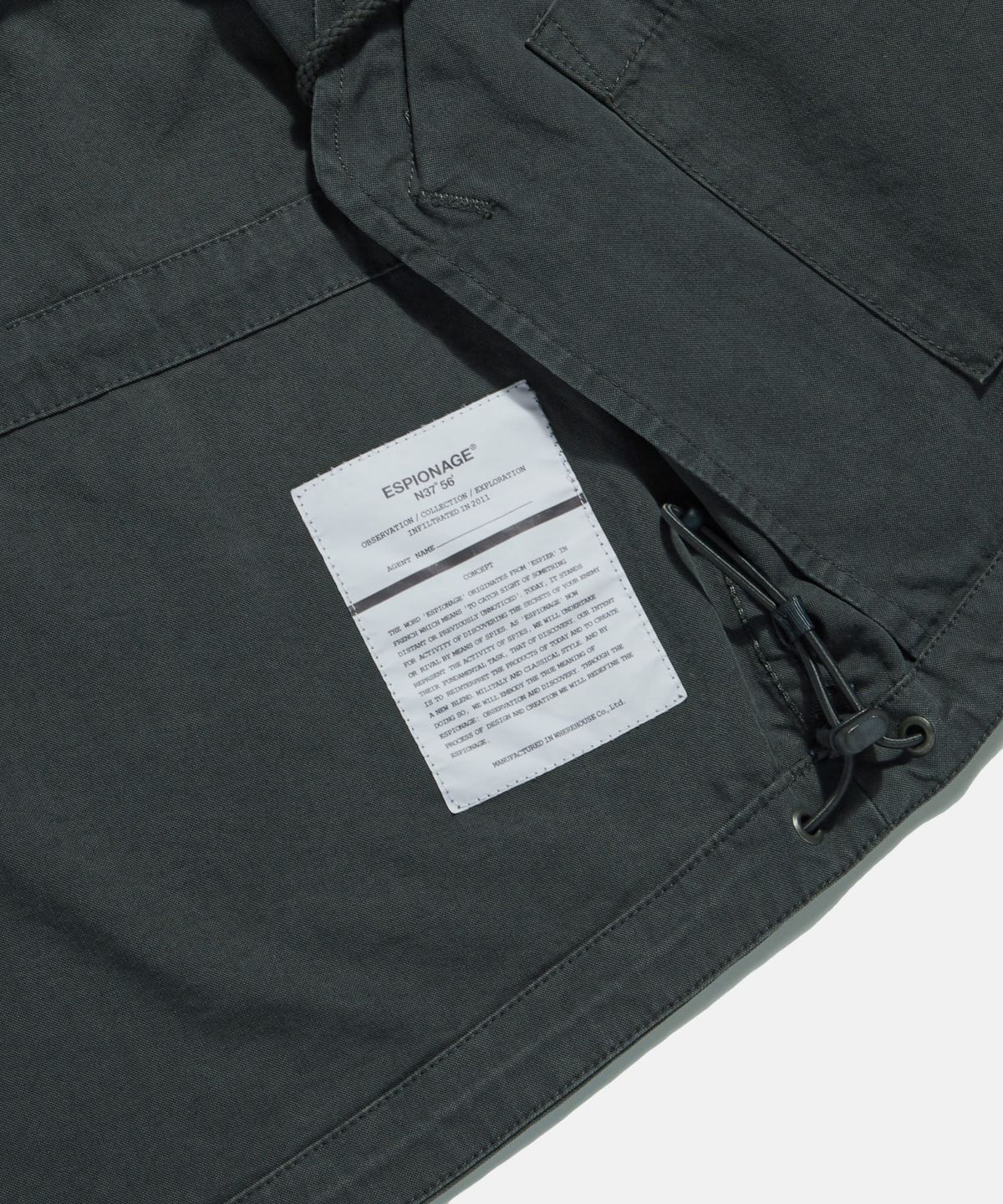 에스피오나지(ESPIONAGE) M65 Mil Blouson Charcoal