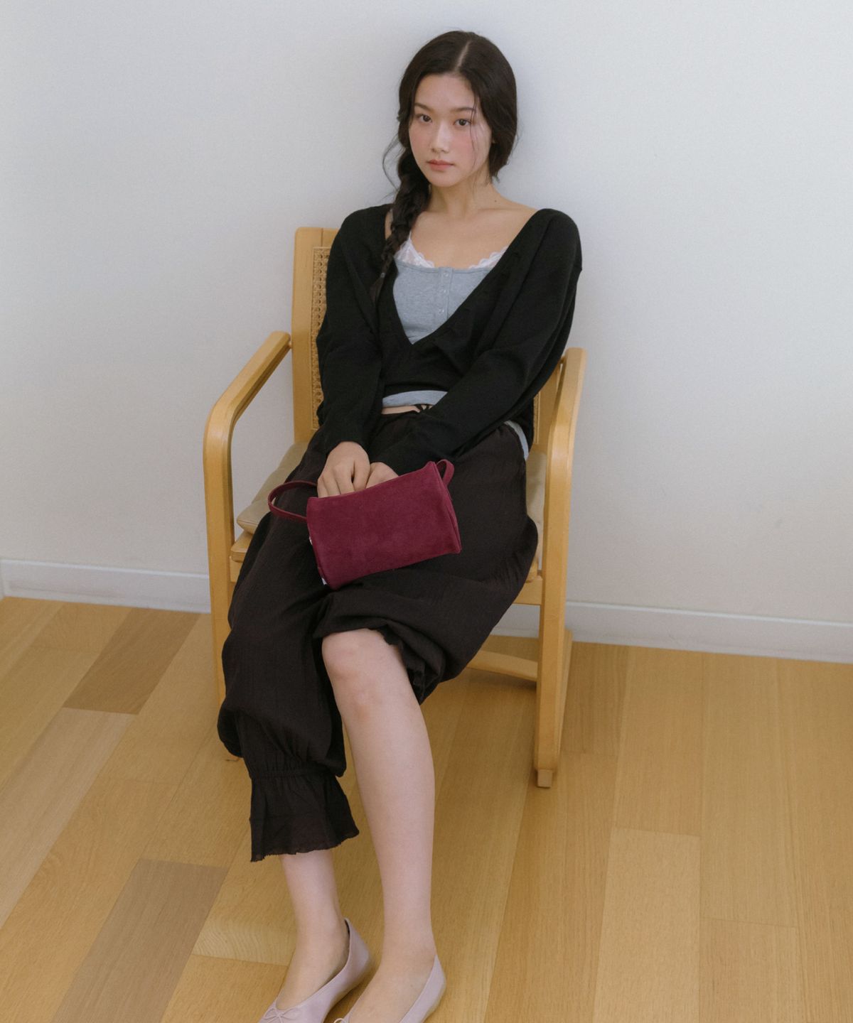 멜로토리(MELLOTORY) 2way 스웨이드 미니백 (4color)