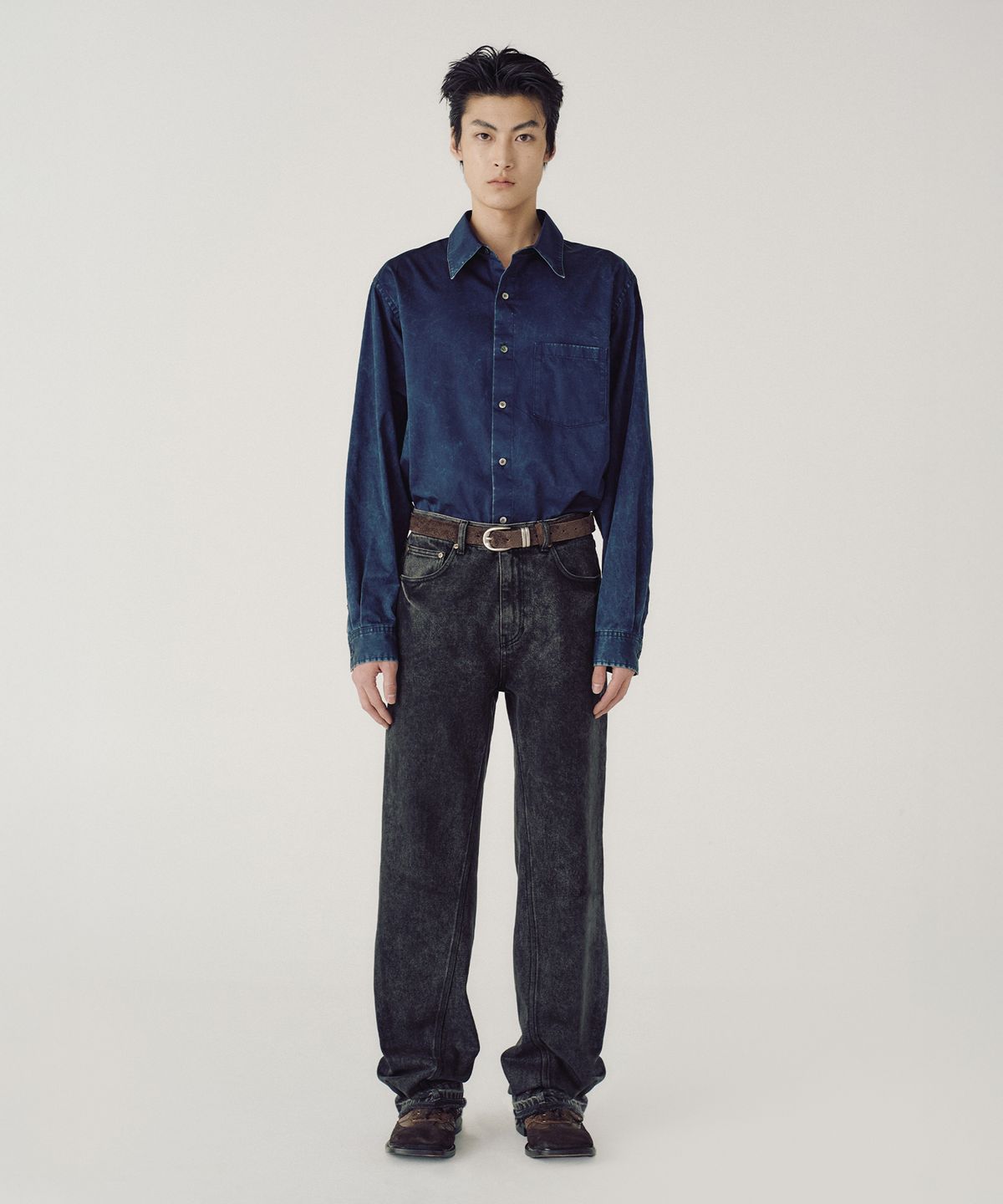 엠엠아이씨(MMIC) FADE STATE SHIRT (NAVY)