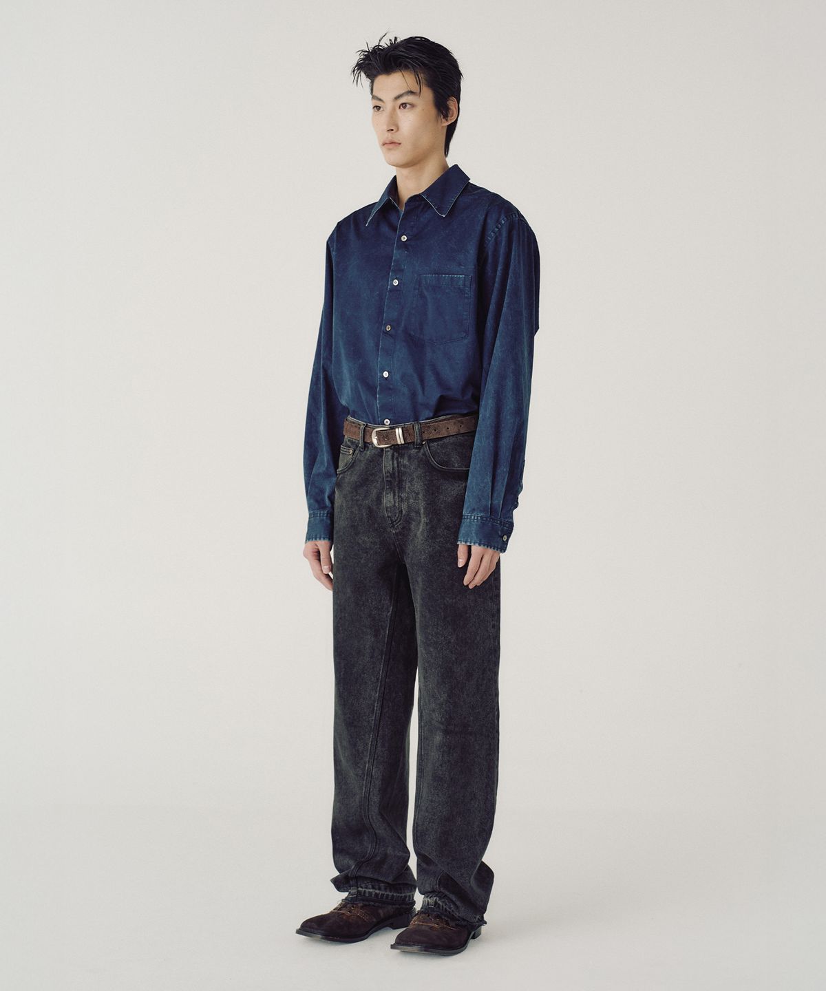 엠엠아이씨(MMIC) FADE STATE SHIRT (NAVY)