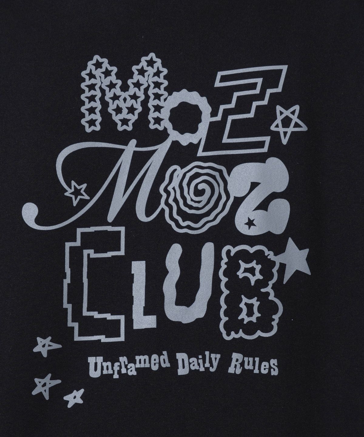 모즈모즈(MOZMOZ) 데일리 노이즈 맨투맨 블랙