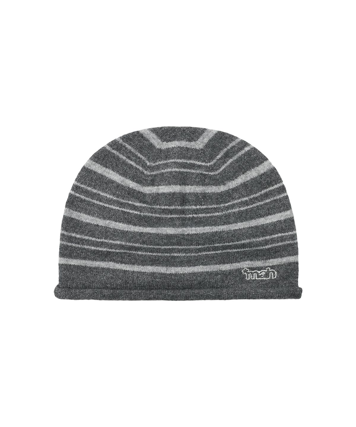 마하그리드(MAHAGRID) STRIPE ROLL BEANIE[GREY]