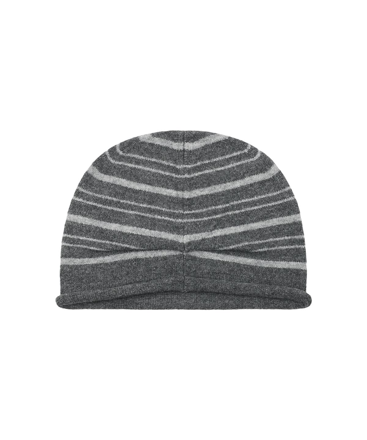 마하그리드(MAHAGRID) STRIPE ROLL BEANIE[GREY]