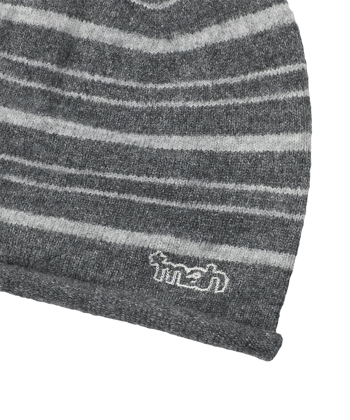 마하그리드(MAHAGRID) STRIPE ROLL BEANIE[GREY]