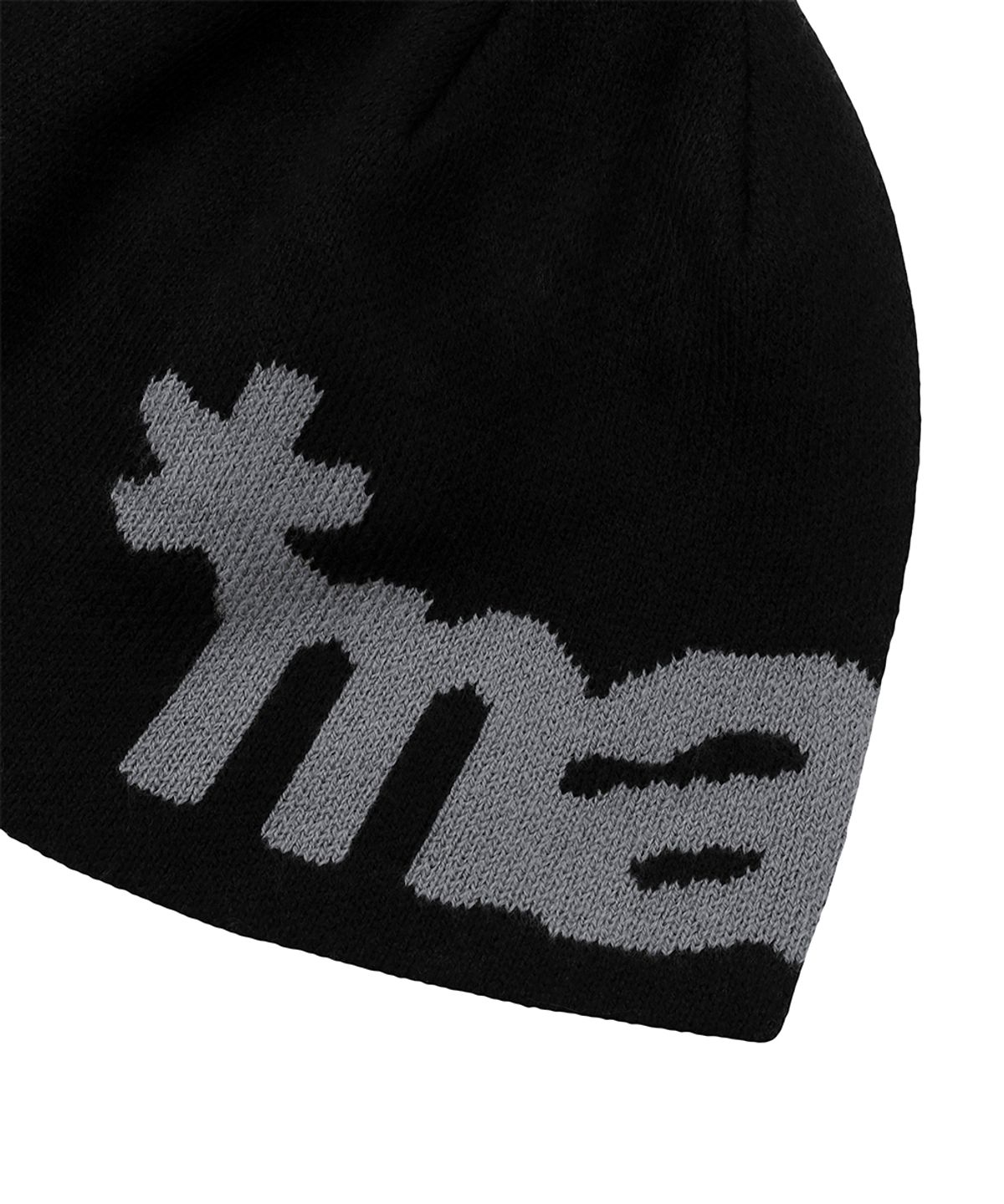 마하그리드(MAHAGRID) MAH LOGO KNIT BEANIE[BLACK]