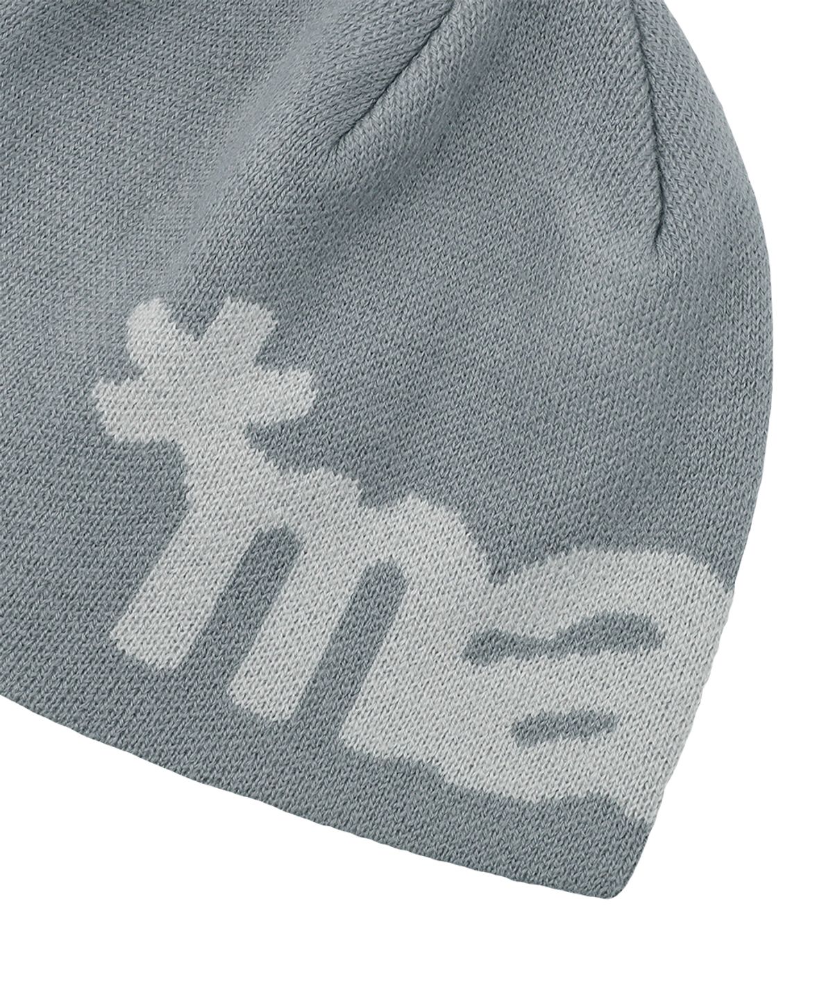 마하그리드(MAHAGRID) MAH LOGO KNIT BEANIE[GREY]