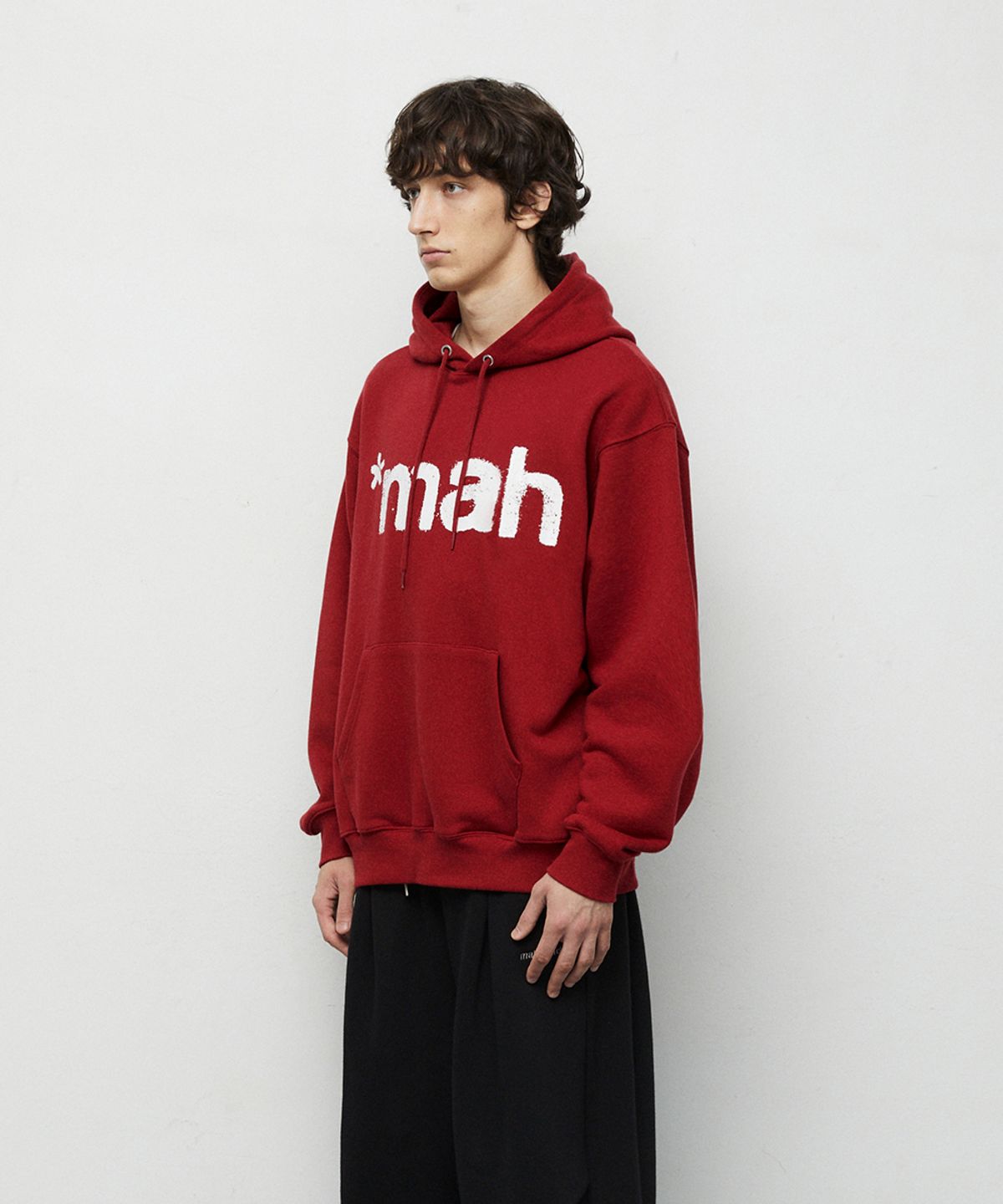 마하그리드(MAHAGRID) mah SPRAY HOODIE[BURGUNDY]
