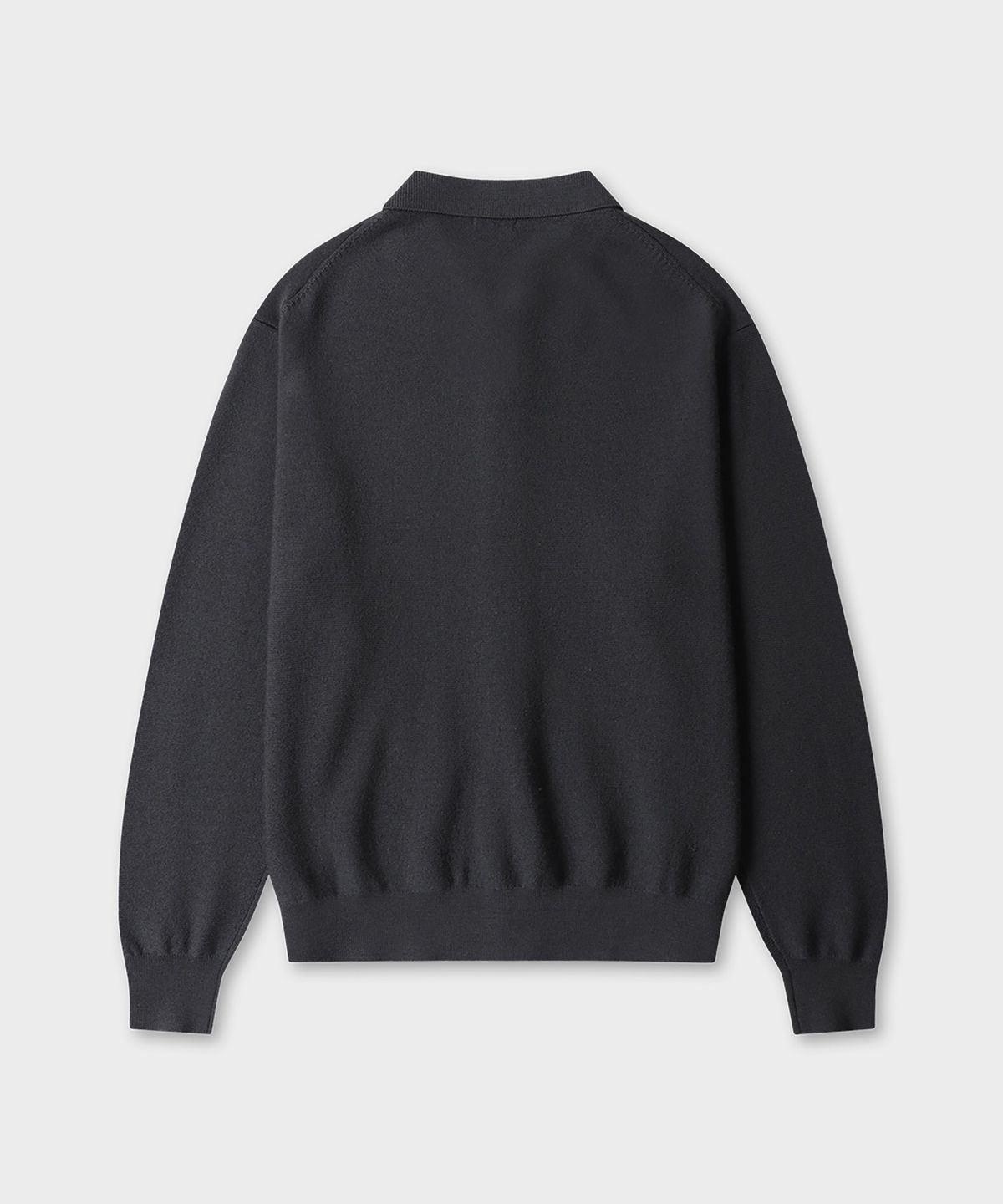 테일던(TAILDERN) Capote Knit Polo Wool Cardigan Grey