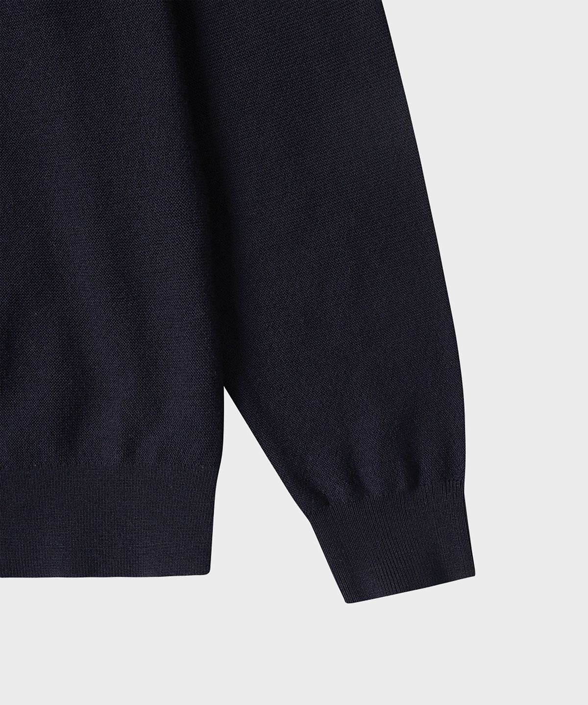 테일던(TAILDERN) Capote Knit Polo Wool Cardigan Navy