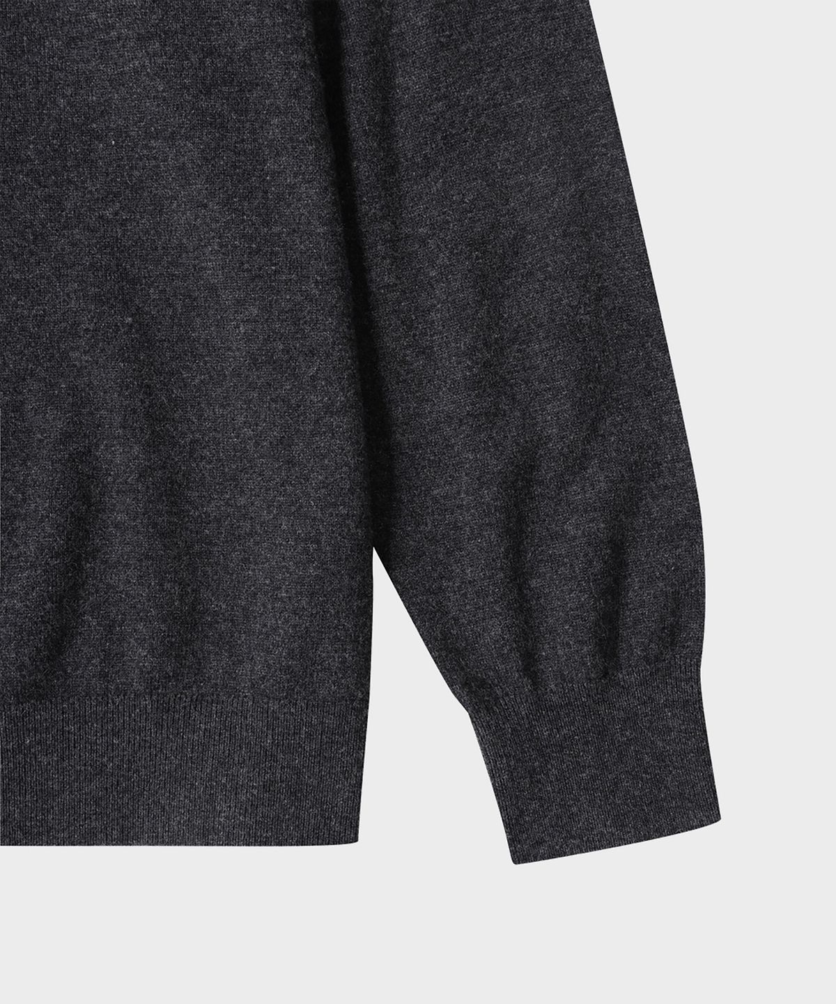 테일던(TAILDERN) Elordi Round Neck Cardigan Wool Cashmere Charcoal