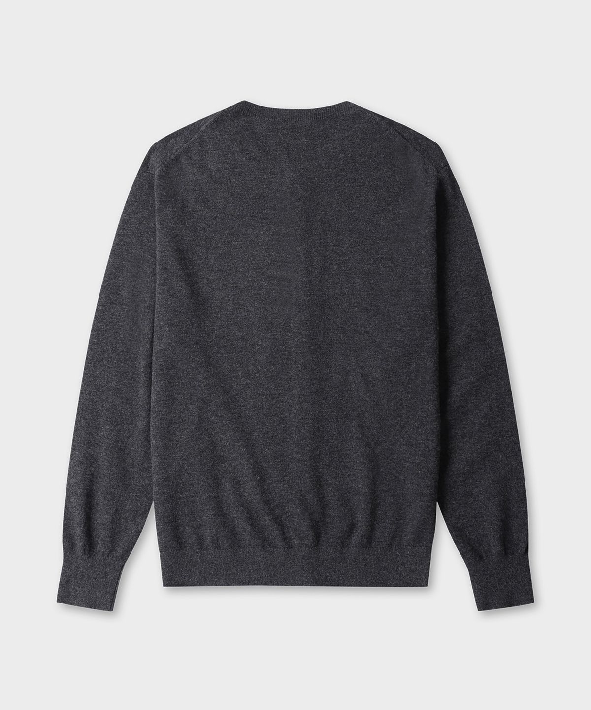 테일던(TAILDERN) Elordi Round Neck Cardigan Wool Cashmere Charcoal