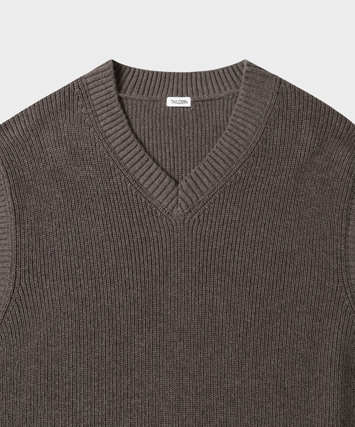 테일던(TAILDERN) Gould cotton wool Knit Vest Brown