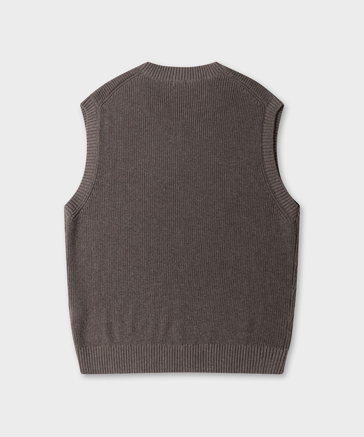 테일던(TAILDERN) Gould cotton wool Knit Vest Brown