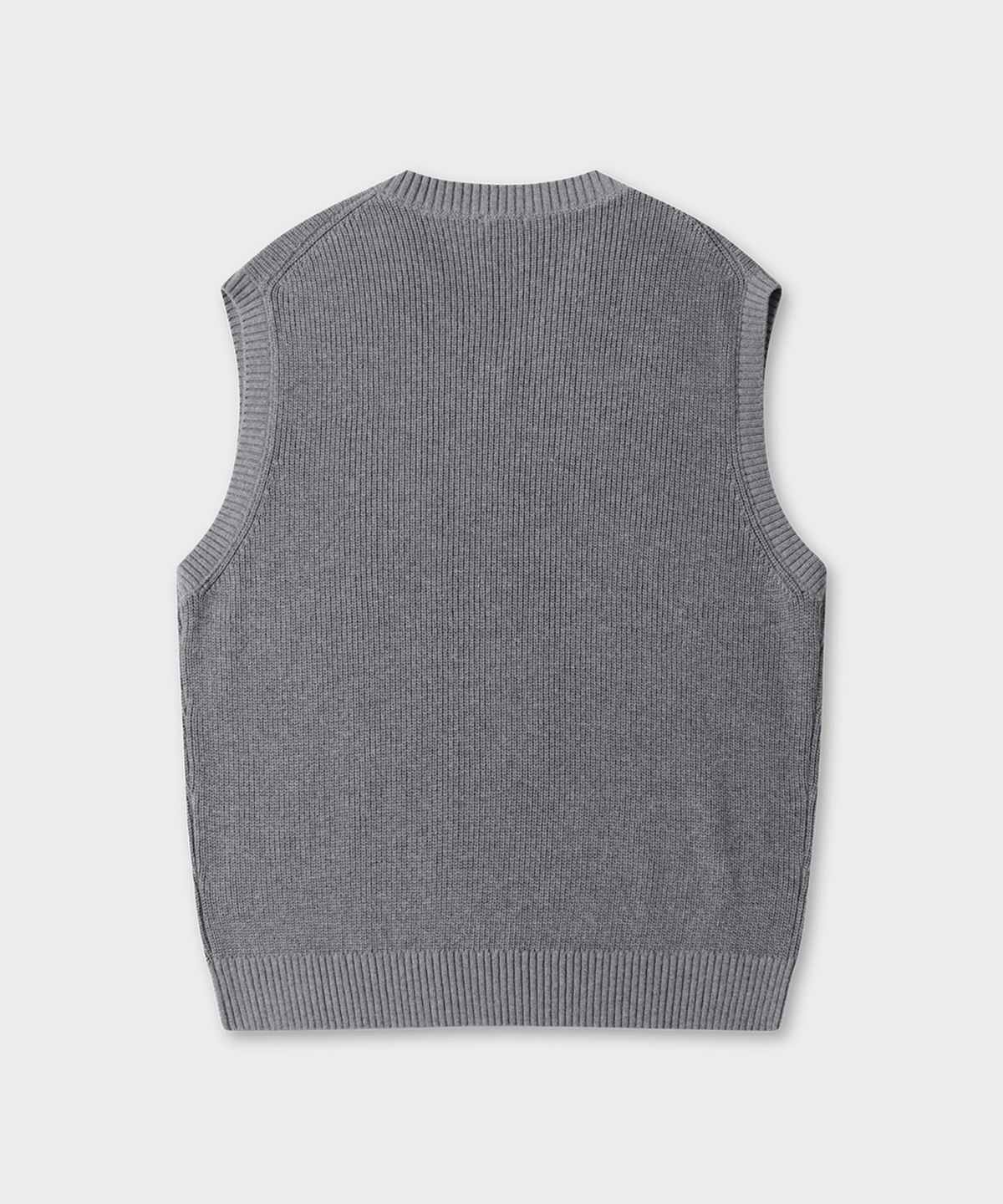 테일던(TAILDERN) Gould cotton wool Knit Vest Grey