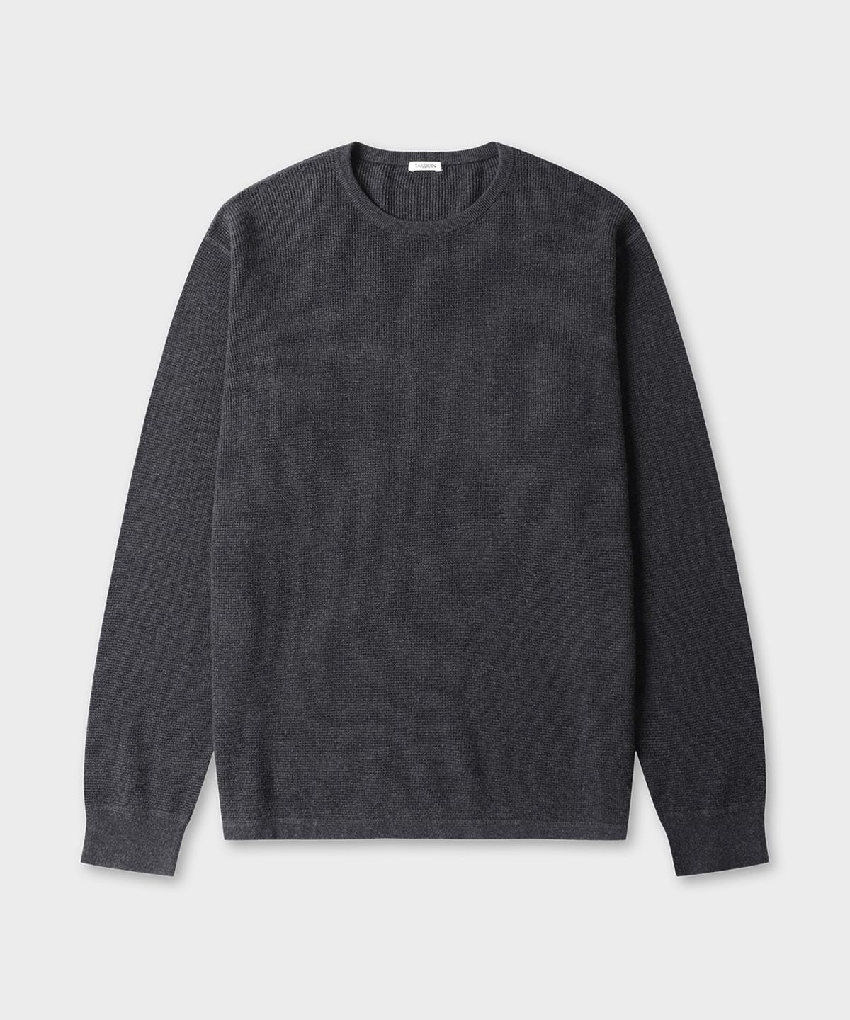 테일던(TAILDERN) Harry cotton wool Crew Neck Knit Charcoal