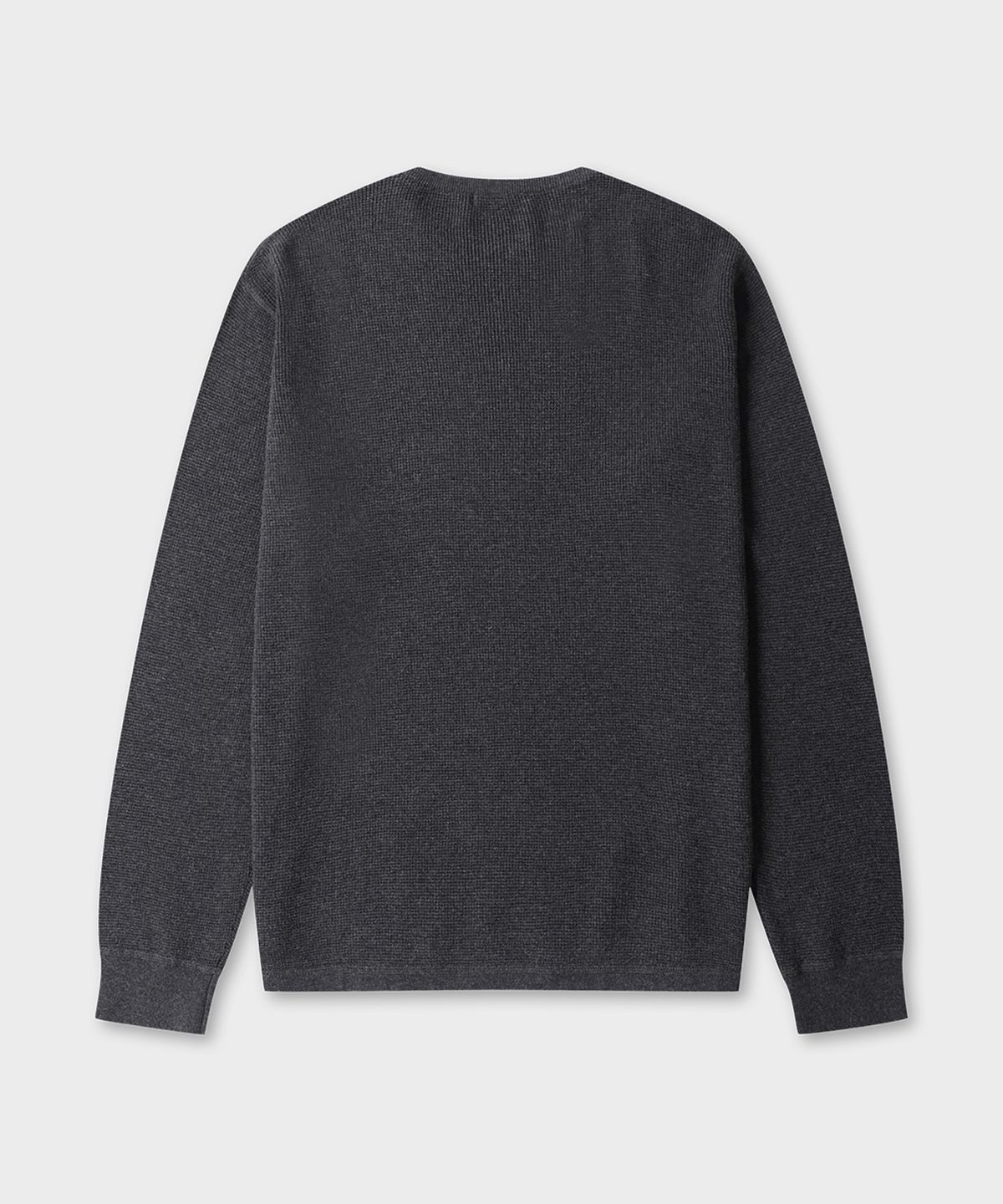 테일던(TAILDERN) Harry cotton wool Crew Neck Knit Charcoal
