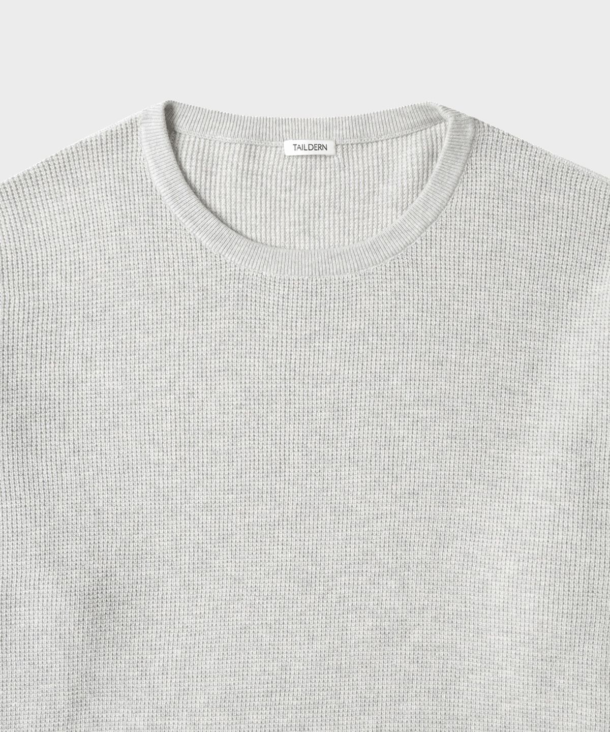 테일던(TAILDERN) Harry cotton wool Crew Neck Knit Oatmeal
