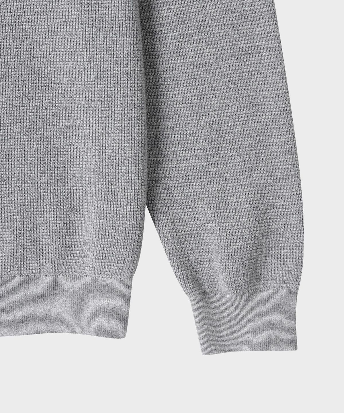 테일던(TAILDERN) Robert Henley Neck Sweater Cotton Wool Grey