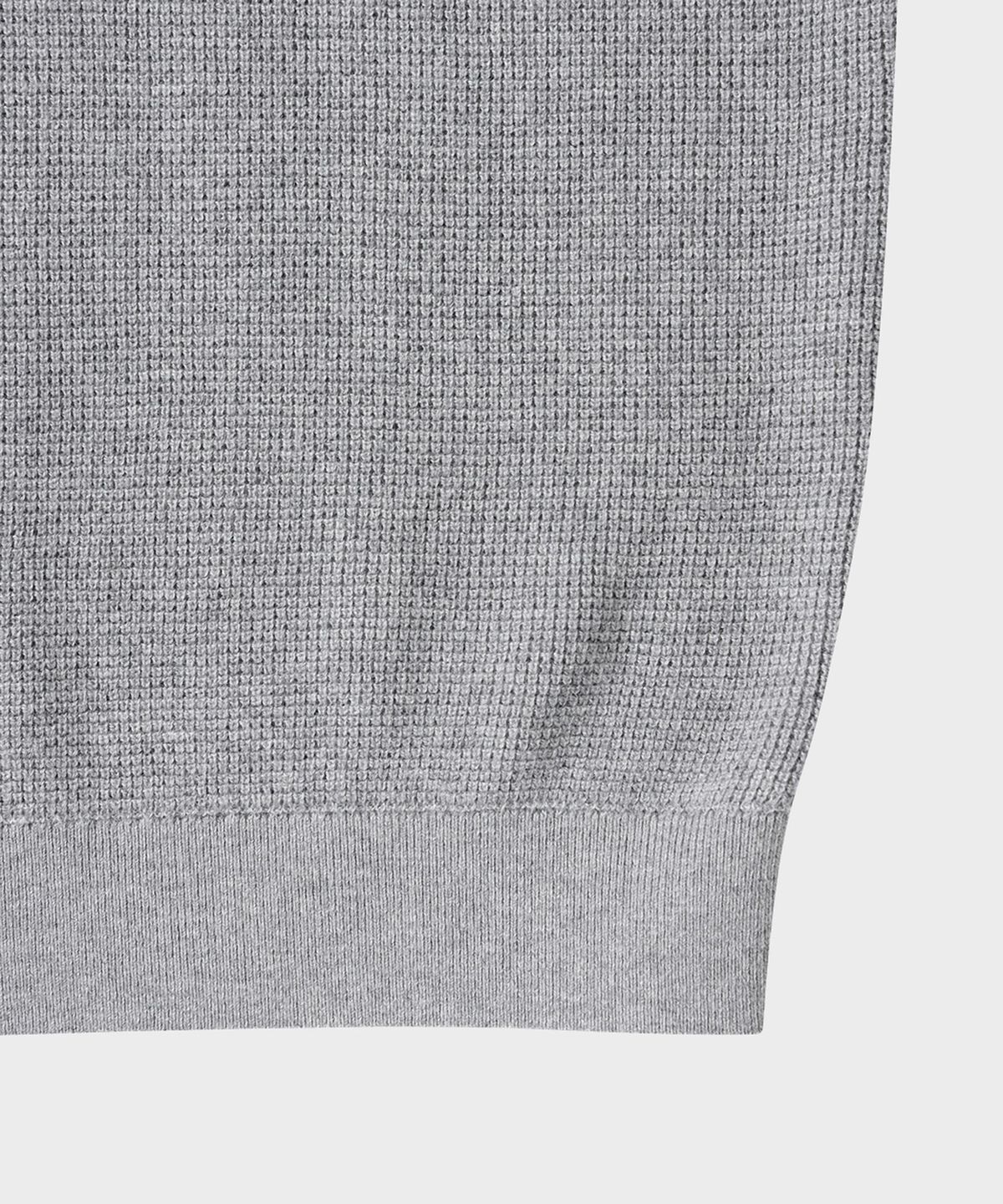 테일던(TAILDERN) Robert Henley Neck Sweater Cotton Wool Grey