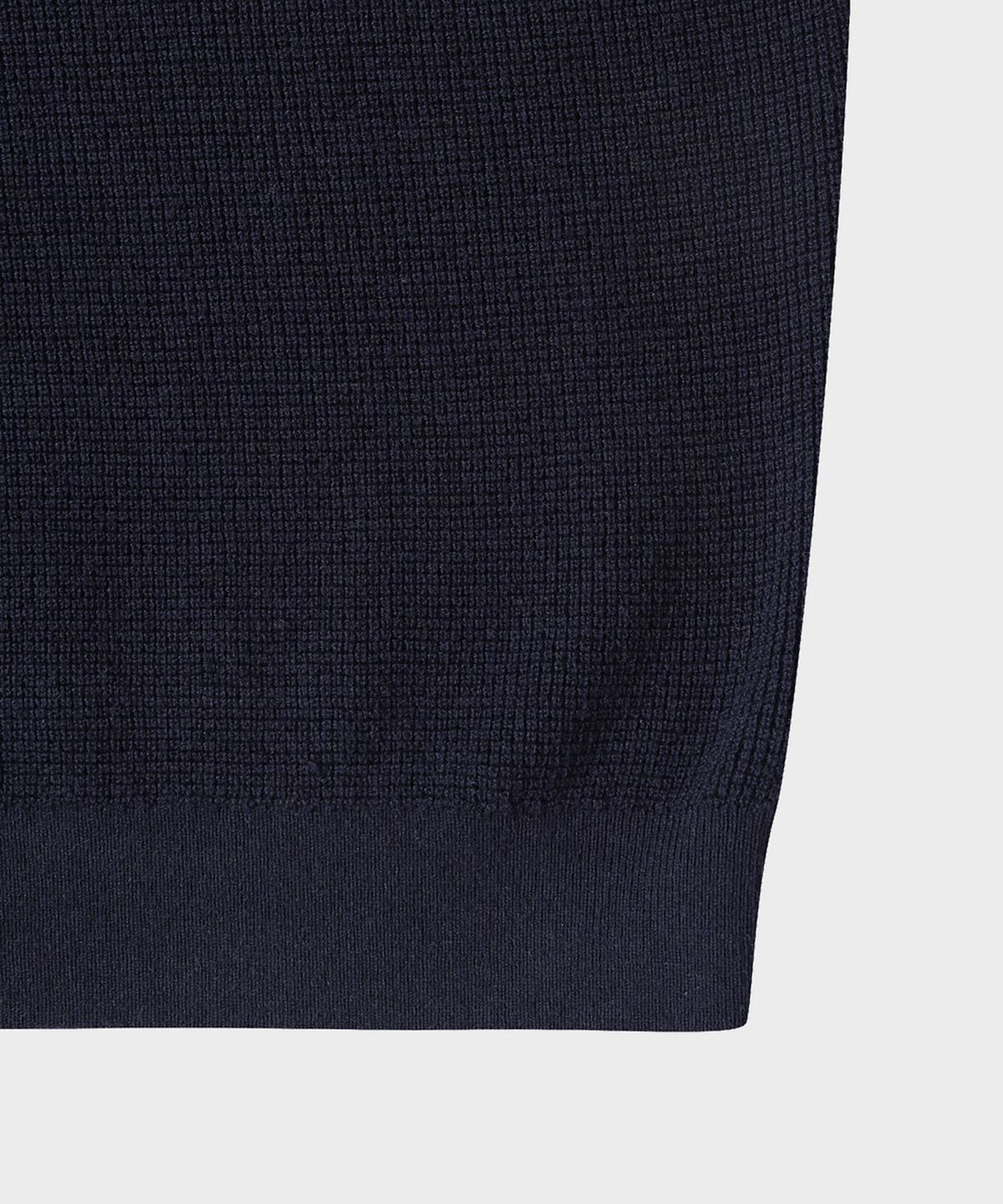 테일던(TAILDERN) Robert Henley Neck Sweater Cotton Wool Navy