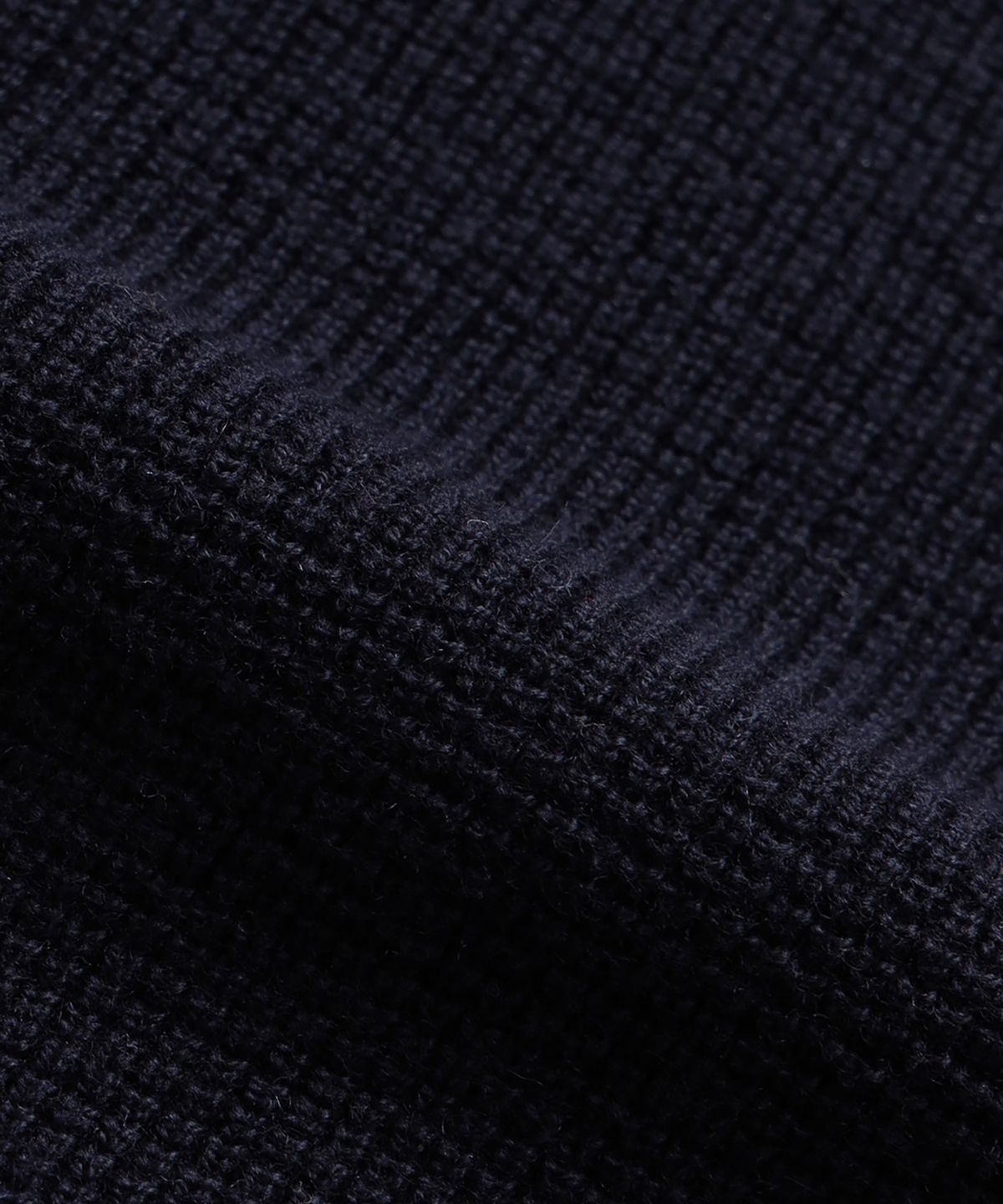 테일던(TAILDERN) Robert Henley Neck Sweater Cotton Wool Navy