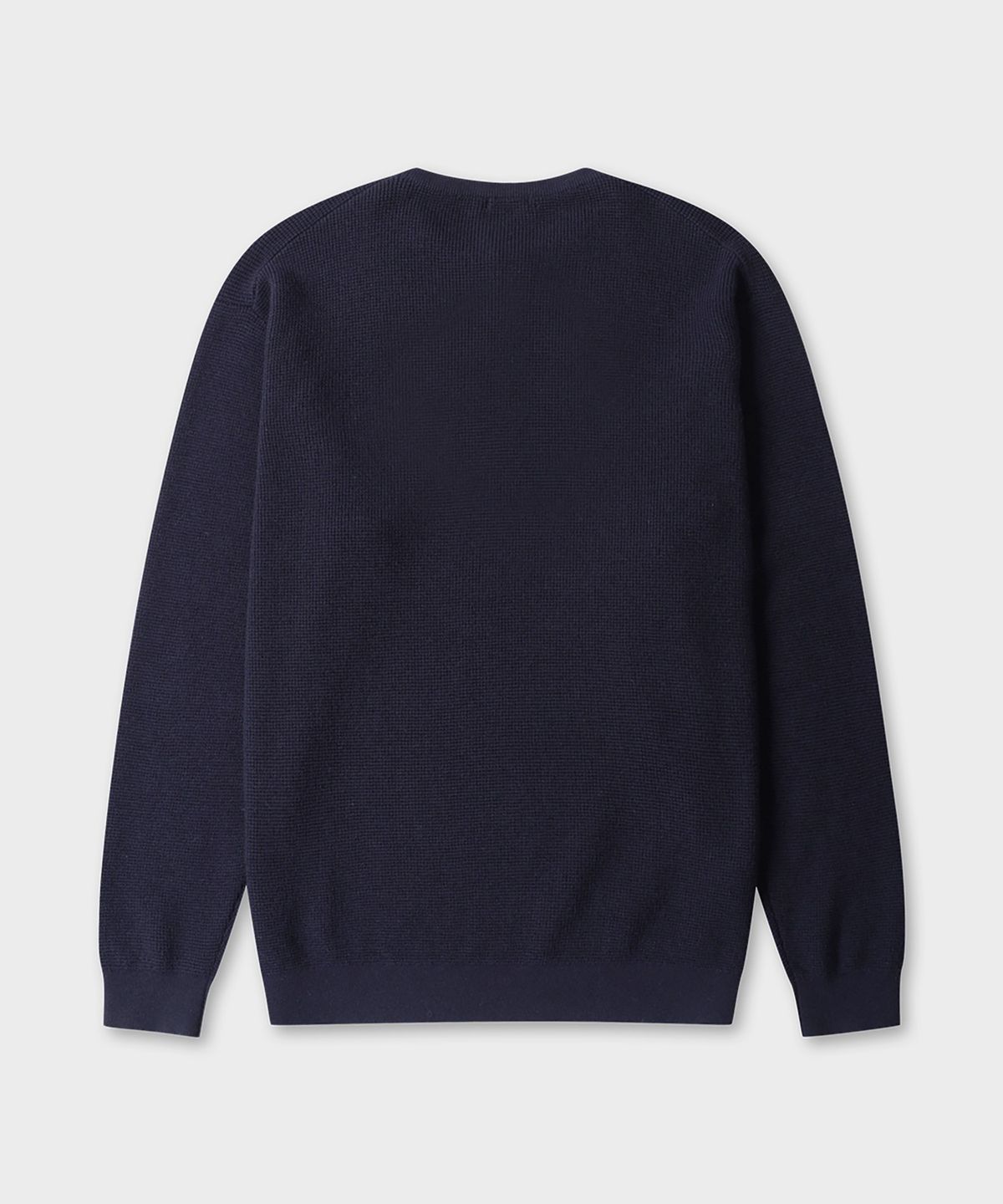 테일던(TAILDERN) Robert Henley Neck Sweater Cotton Wool Navy