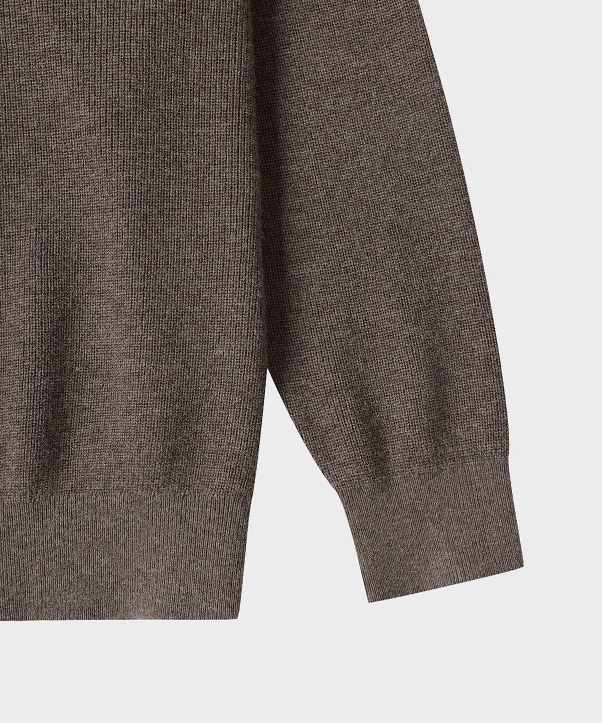 테일던(TAILDERN) Leon Round Cotton wool Sweater Brown