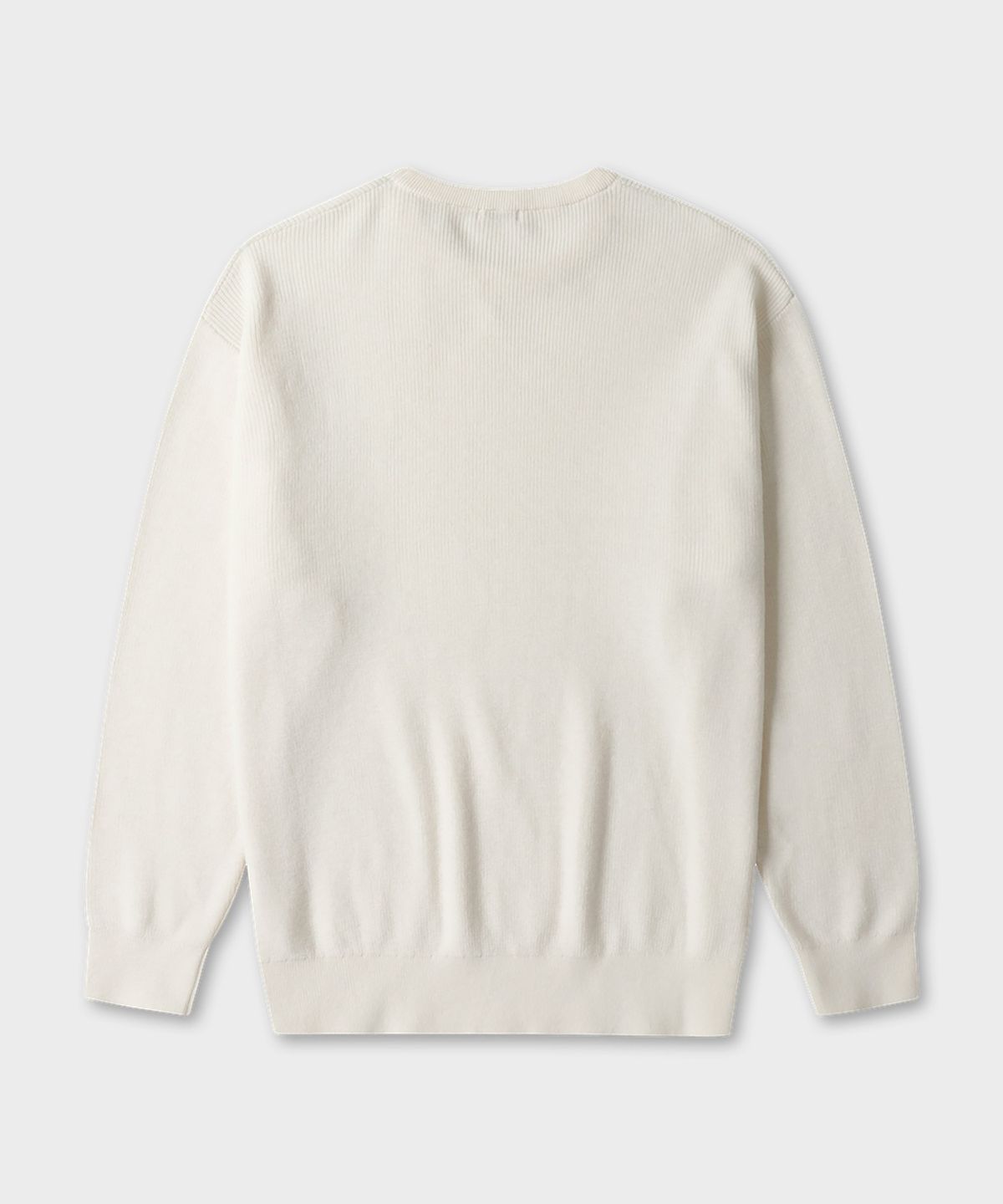 테일던(TAILDERN) Leon Round Cotton wool Sweater Ivory