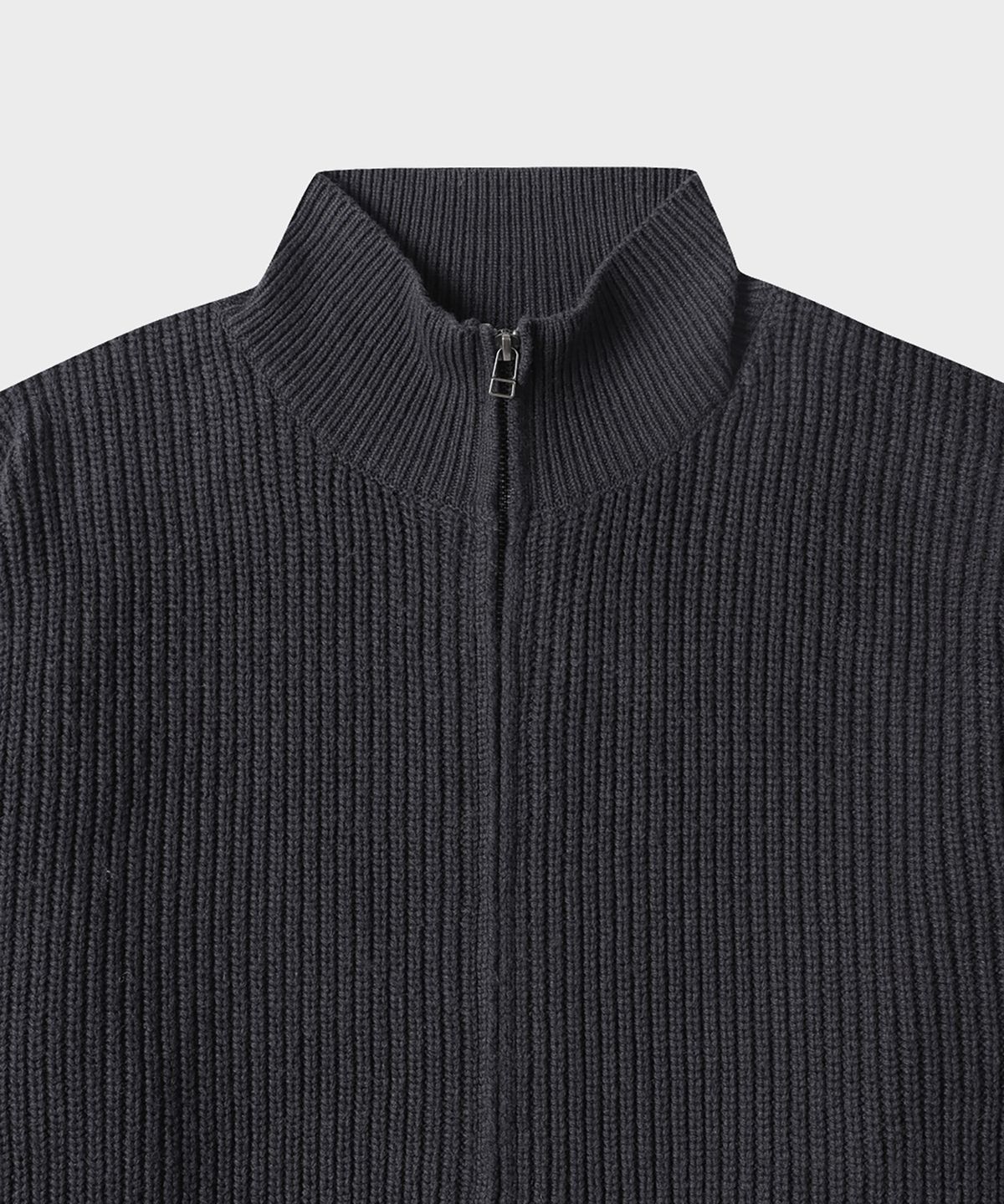 테일던(TAILDERN) Walter Highneck Zip up Cardigan Charcoal